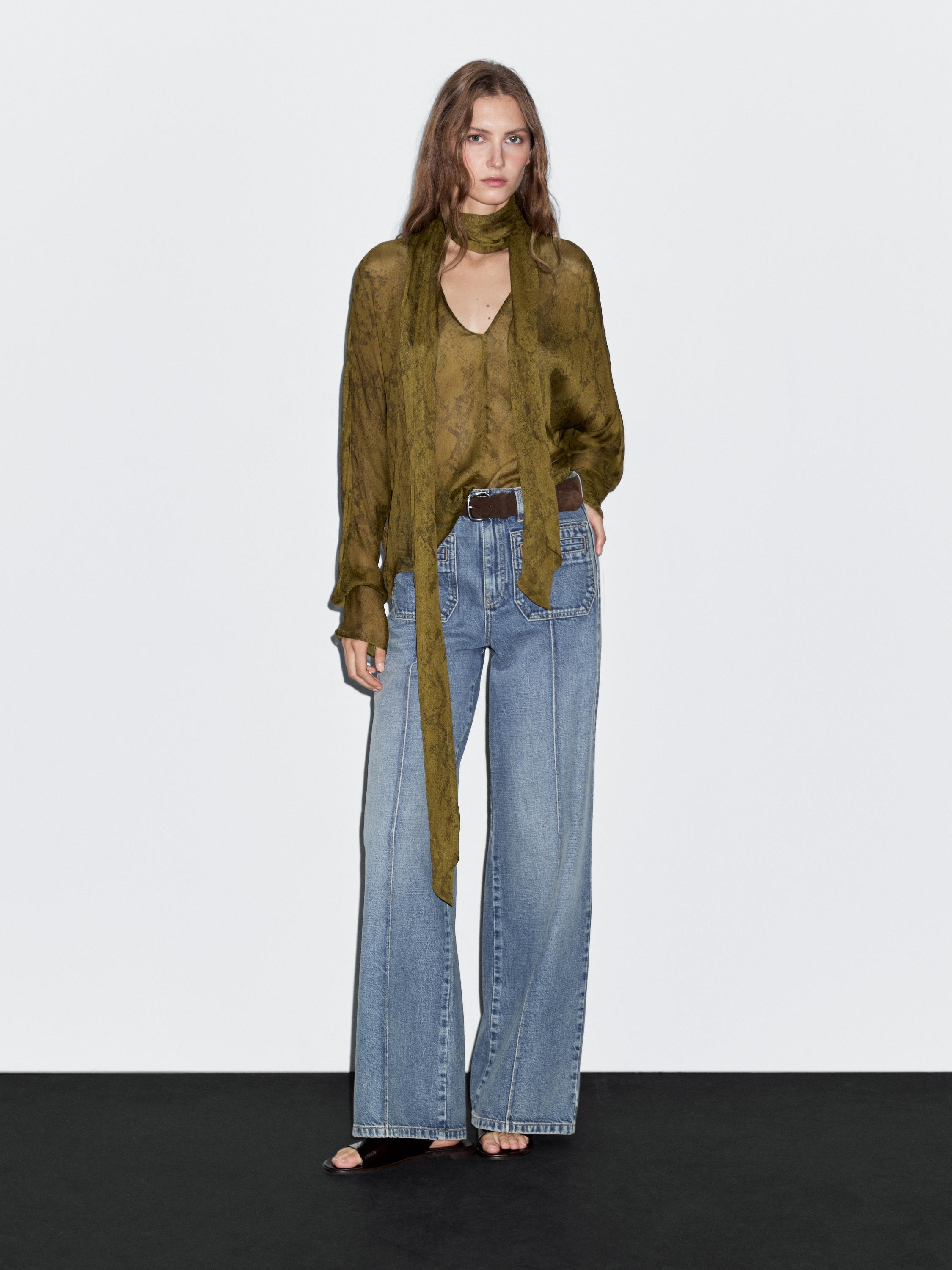 Camicetta morbida con stampa animalier