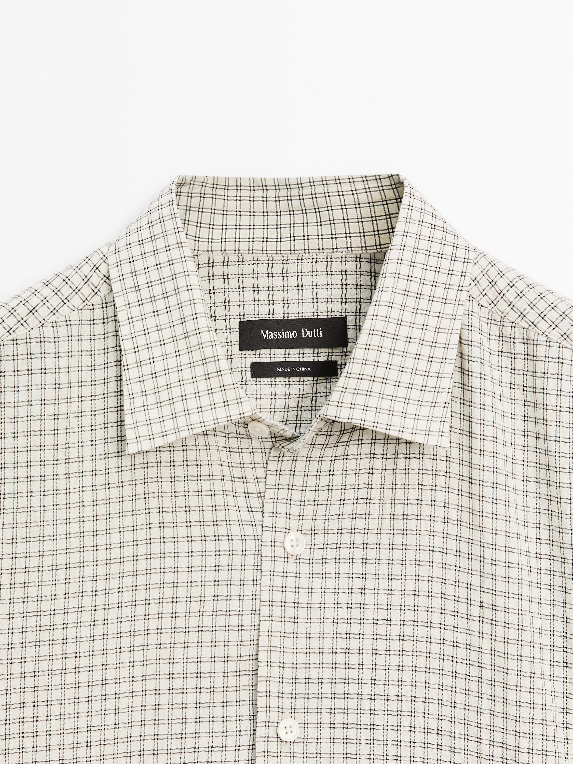 Regular fit check shirt
