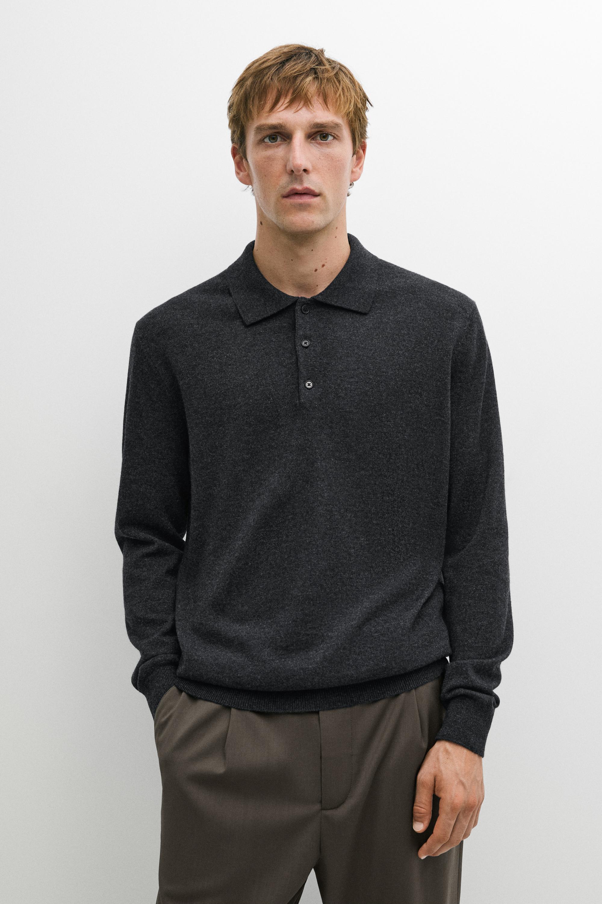 Maglia a polo in 100% cashmere