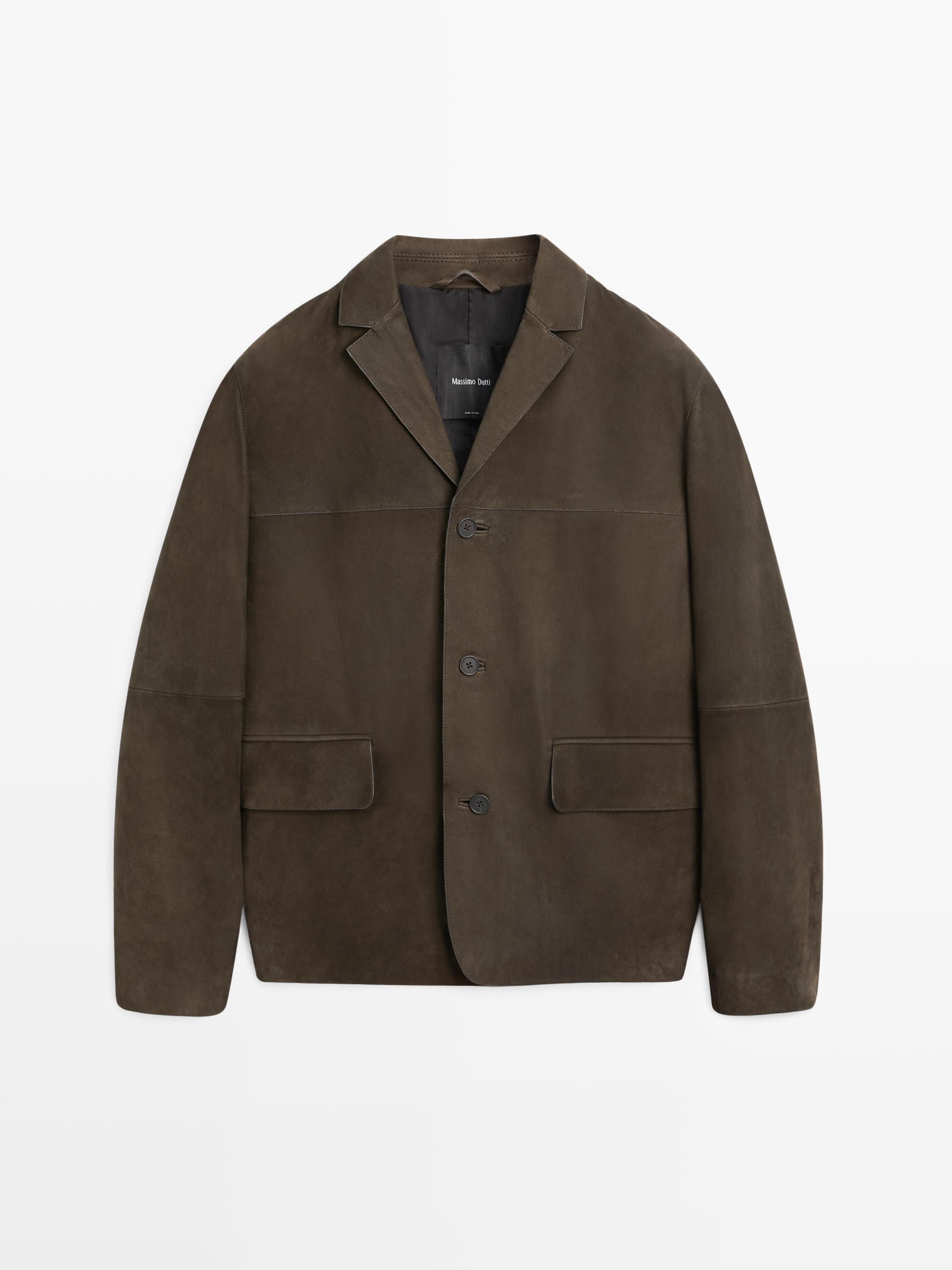Blazer 100 % cuir nubuck
