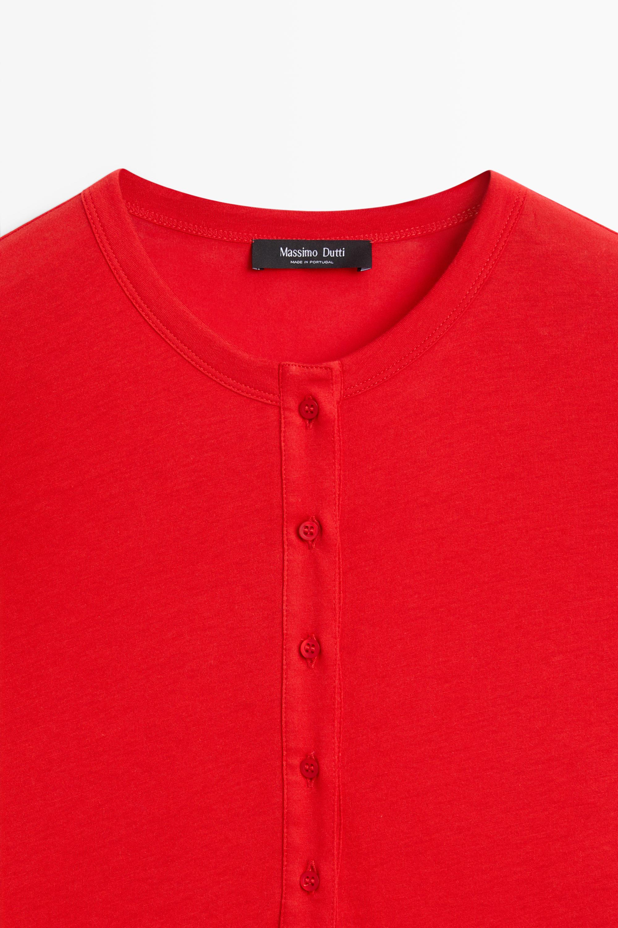 100% cotton long sleeve T-shirt — DARK PINK