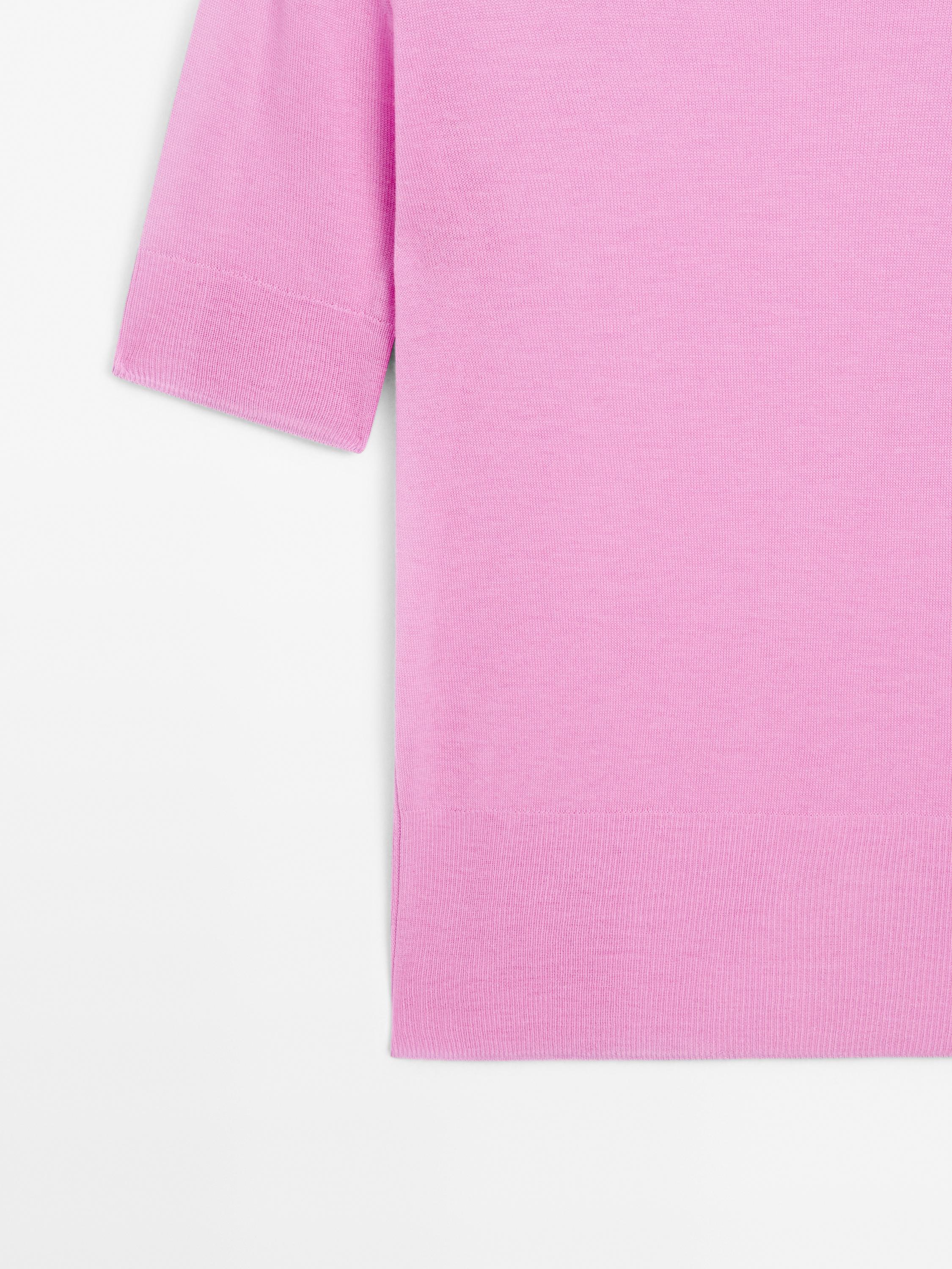 Short sleeve knit sweater - STUDIO