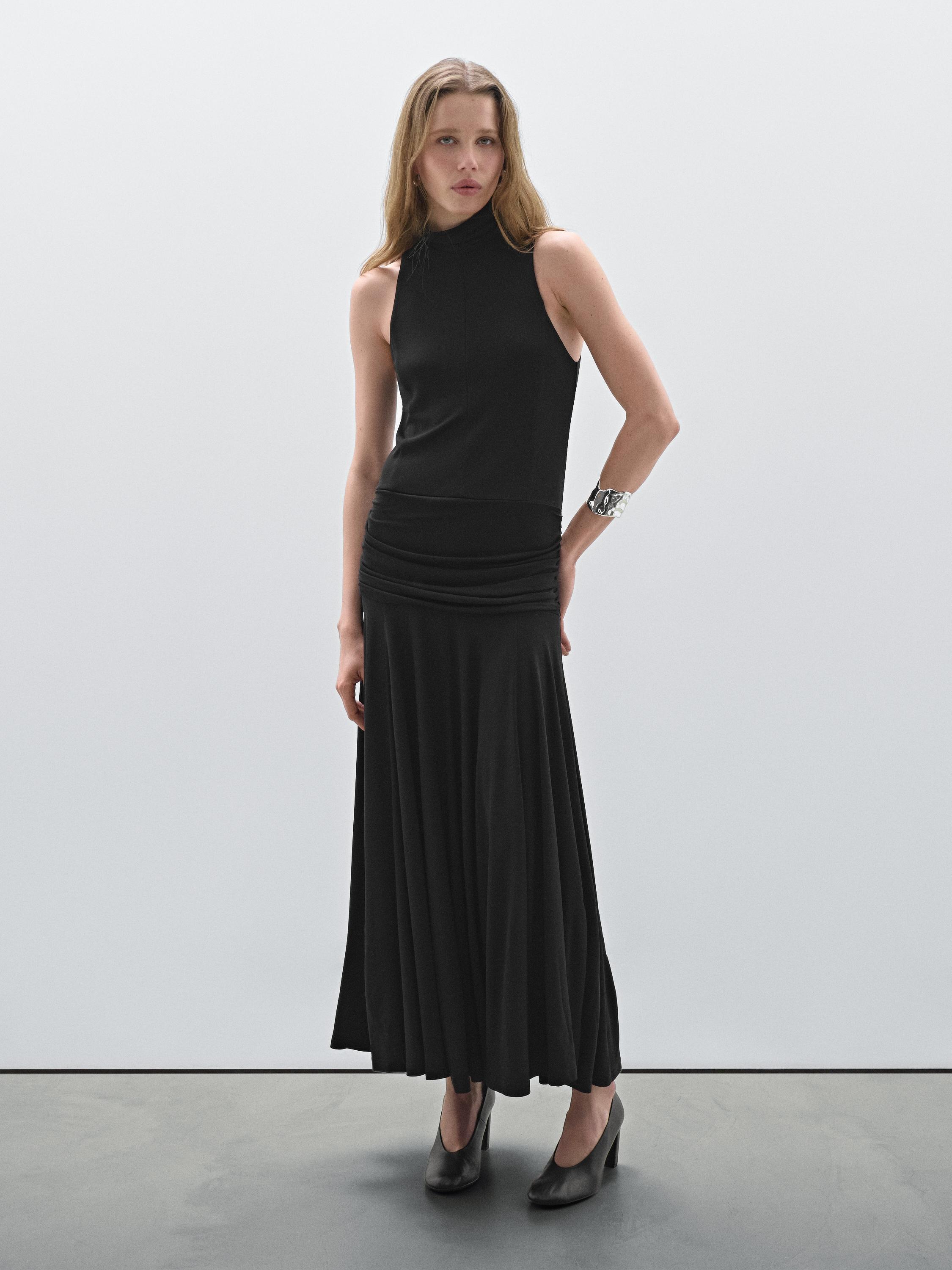 Halter dress with gathered detail - Studio