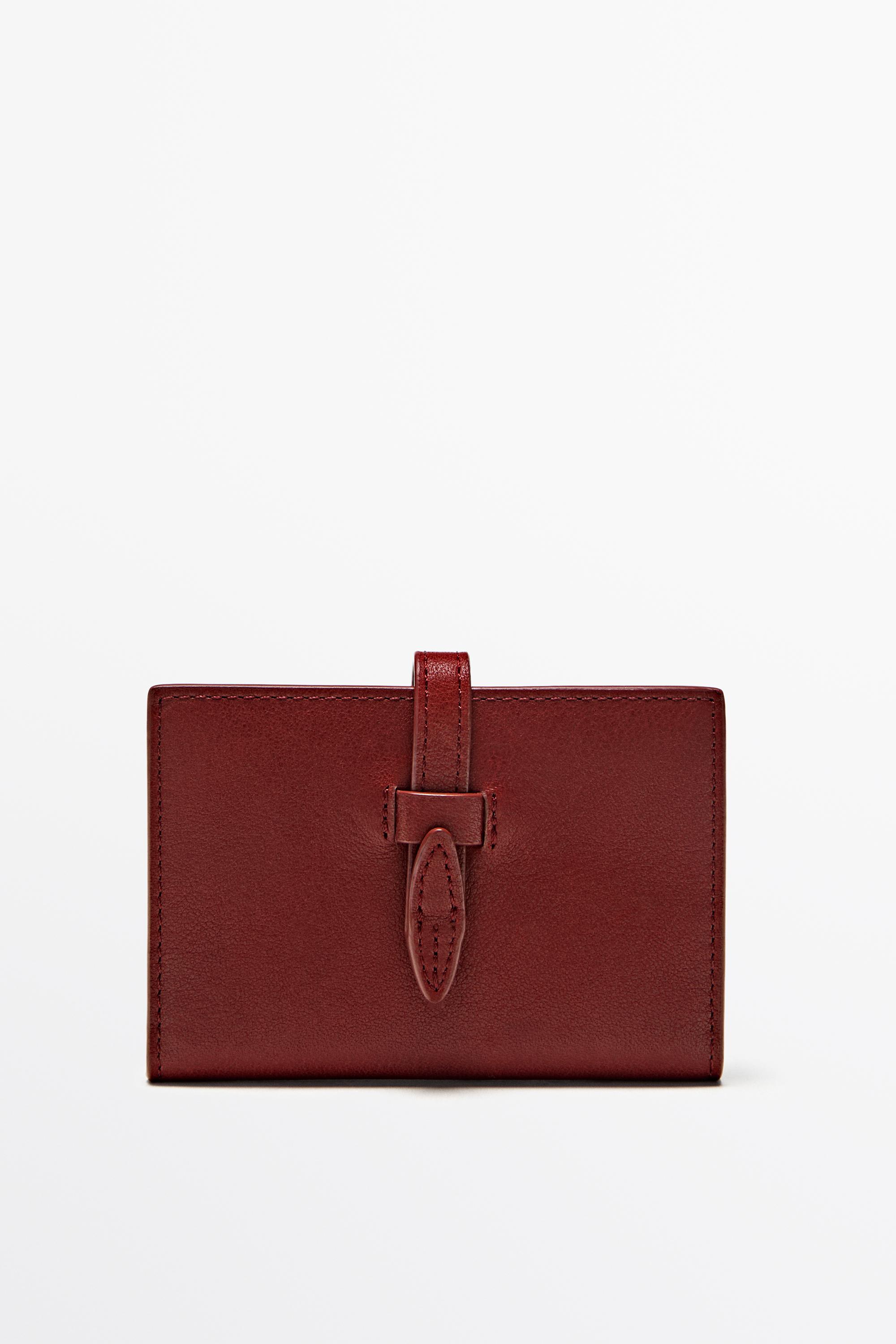 Portefeuille en cuir nappa