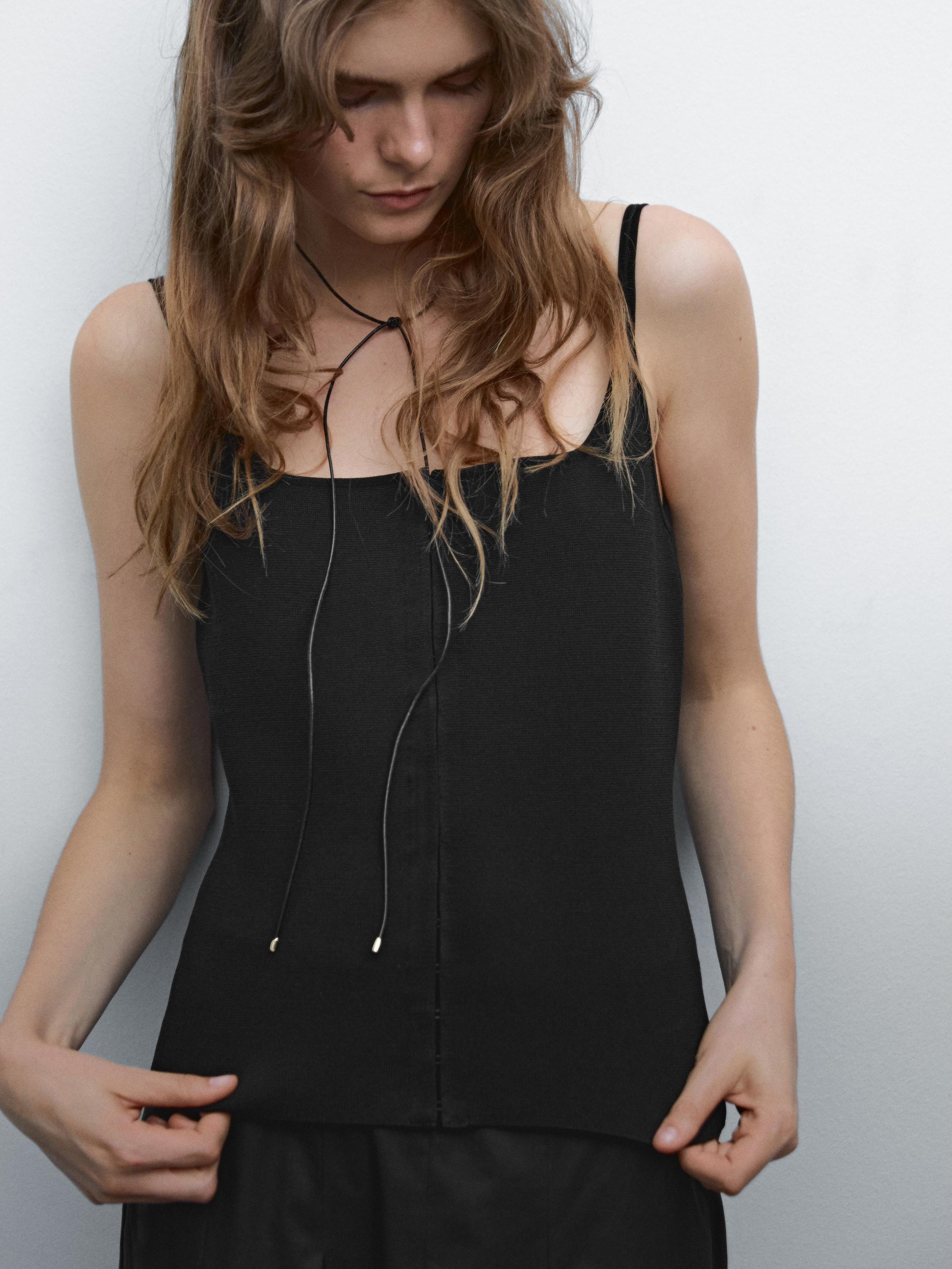 Fitted corset top