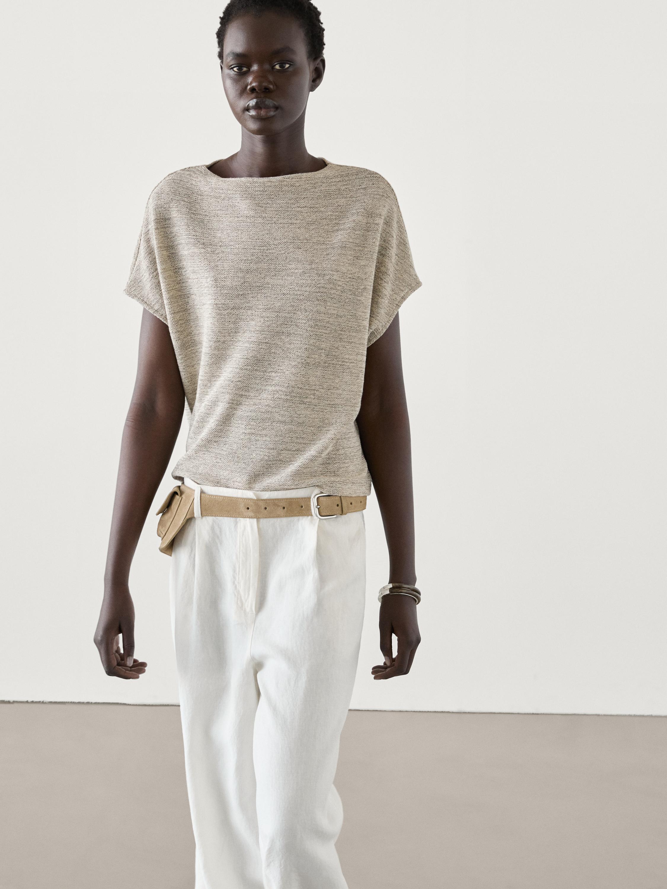 T-shirt ensemble détail chiné