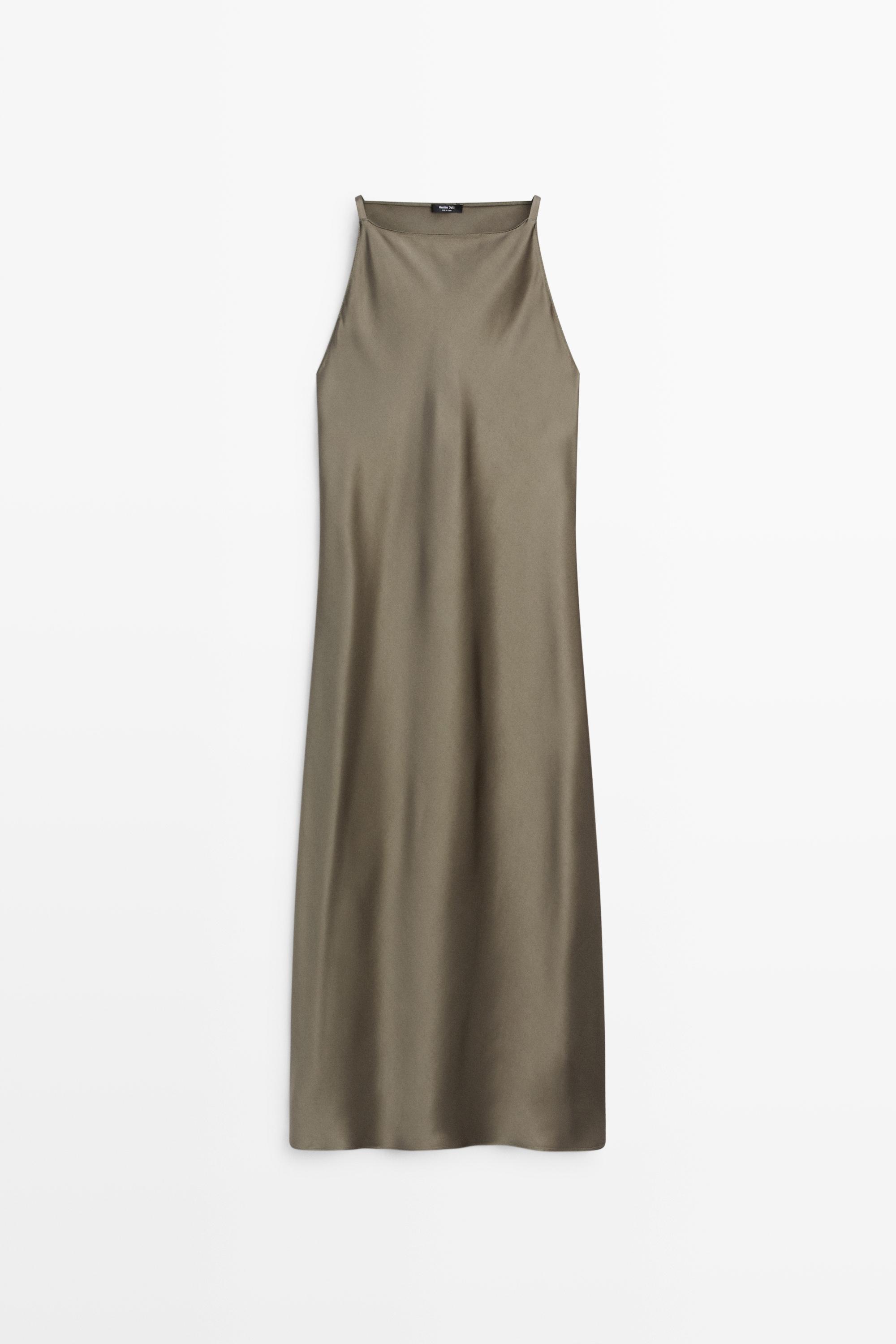 Satin midi dress