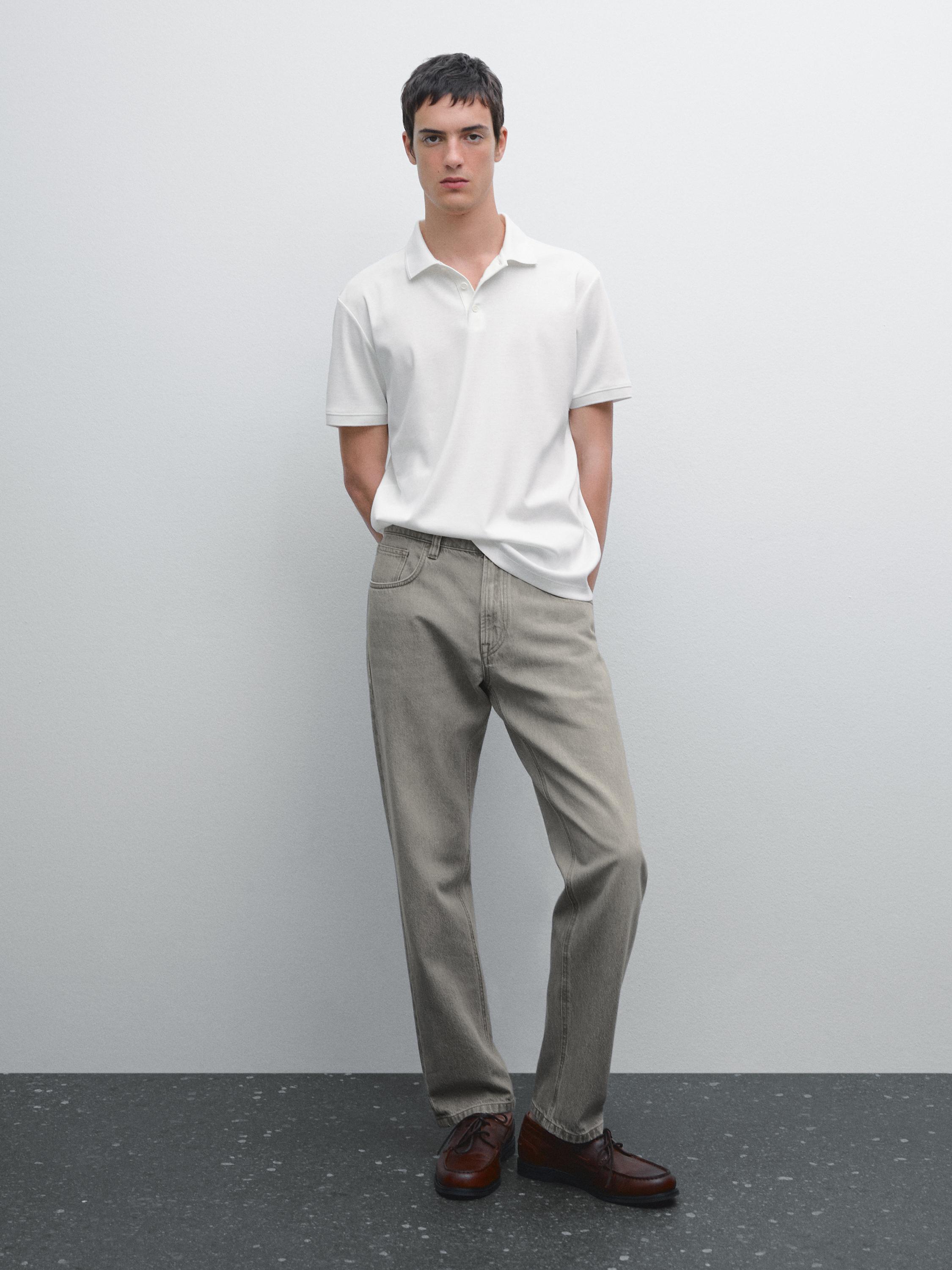 Polokošile s krátkým rukávem a detailem límečku