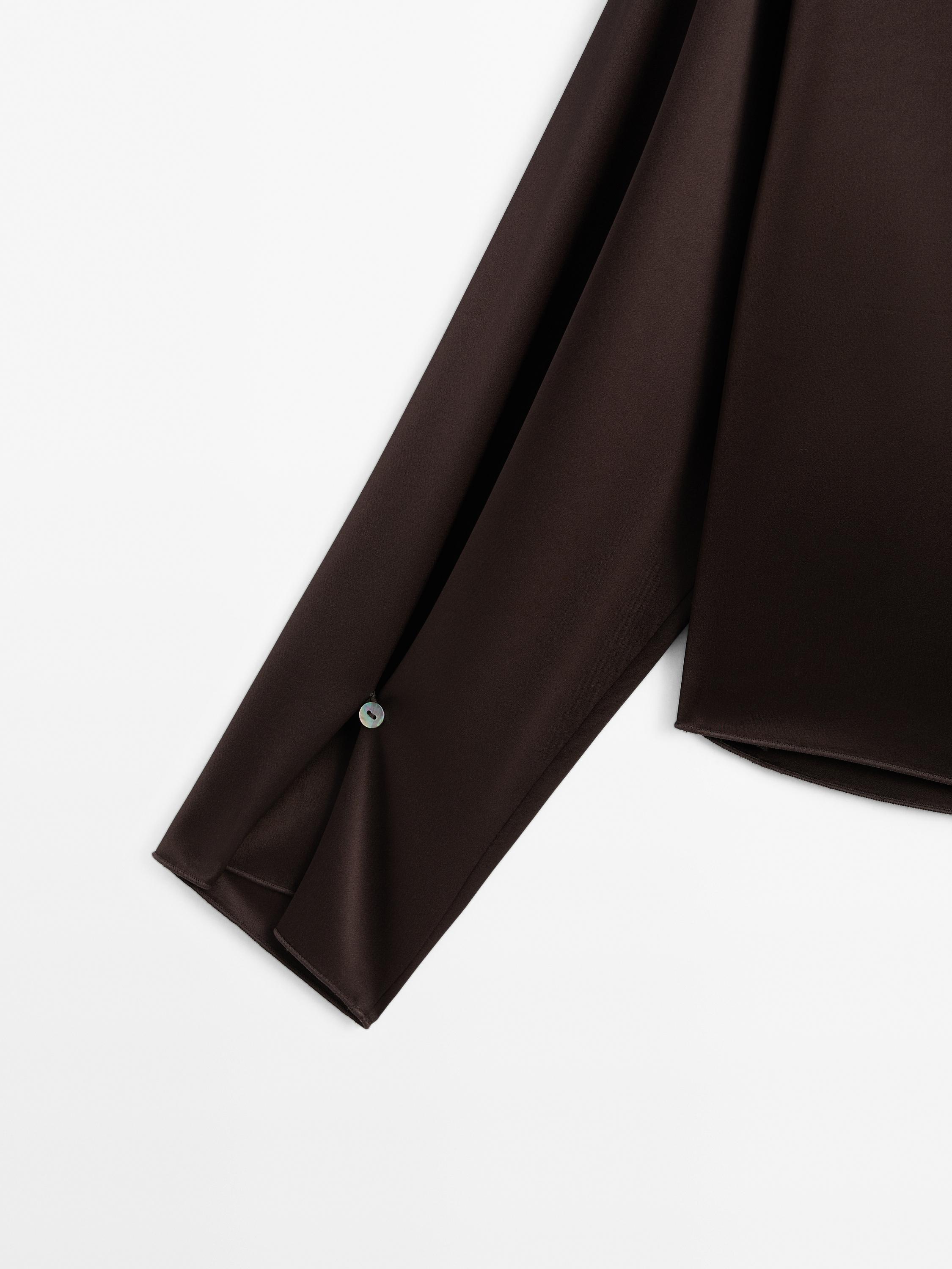 Flowing satin blouse