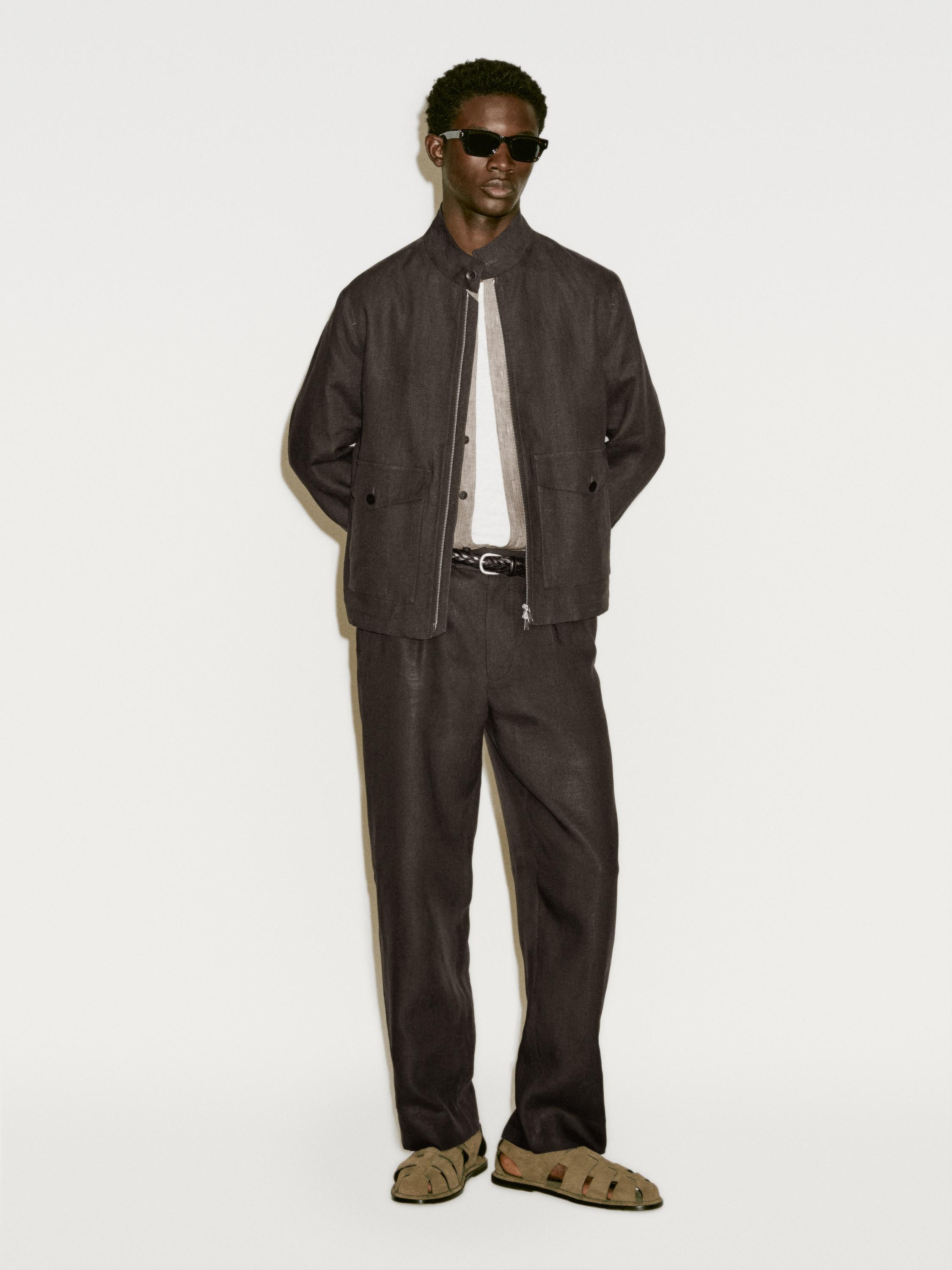 100% linen jacket with pockets - Limited Edition