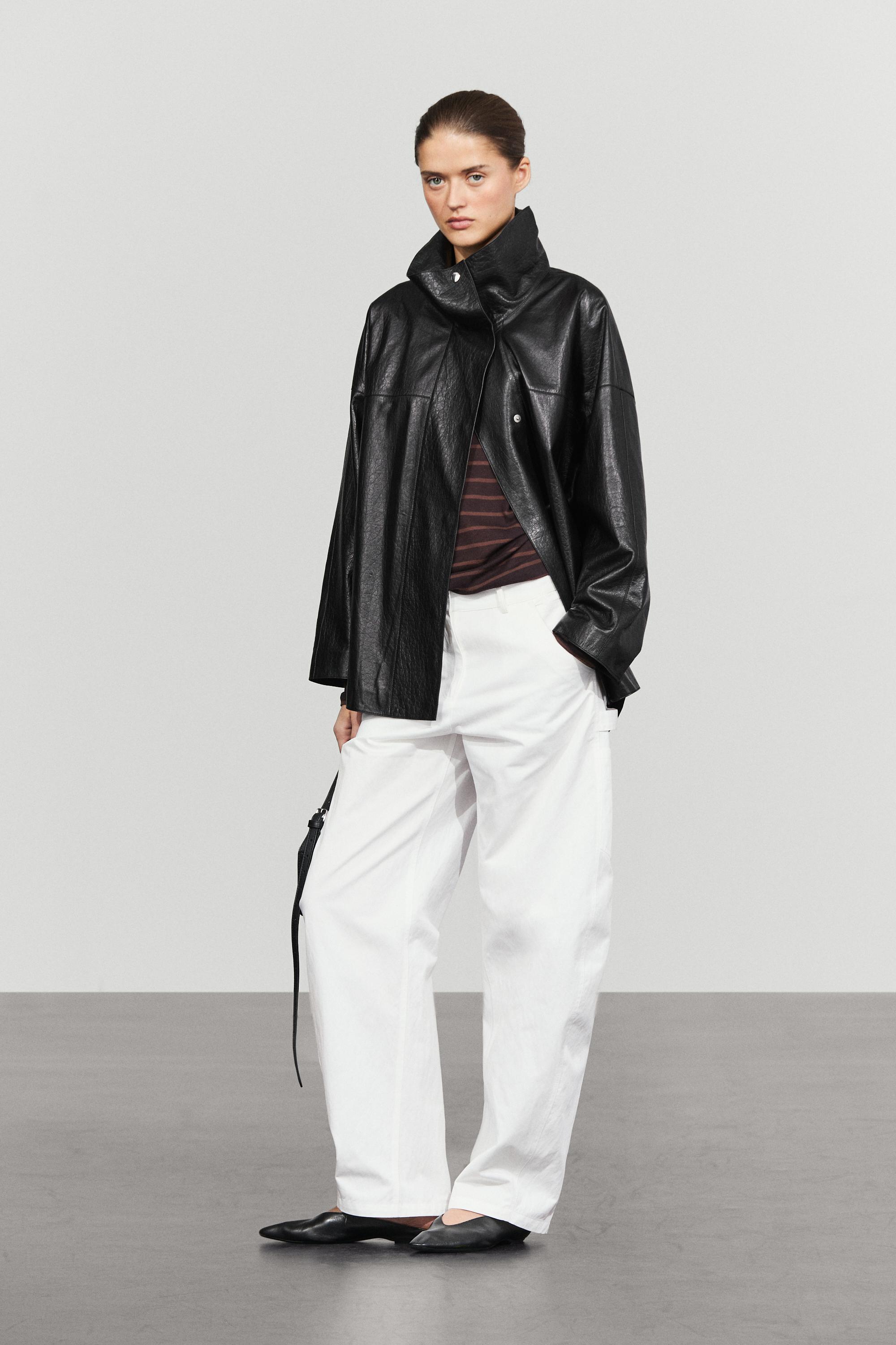 Cotton cargo pants — WHITE