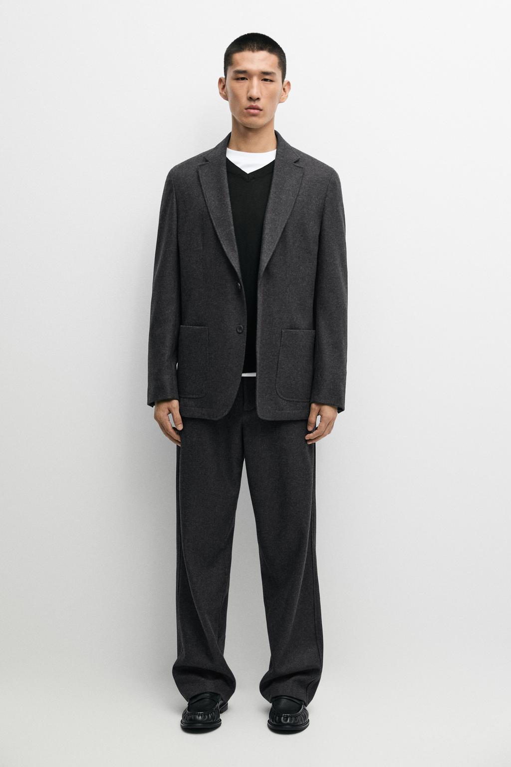 100% wool suit blazer