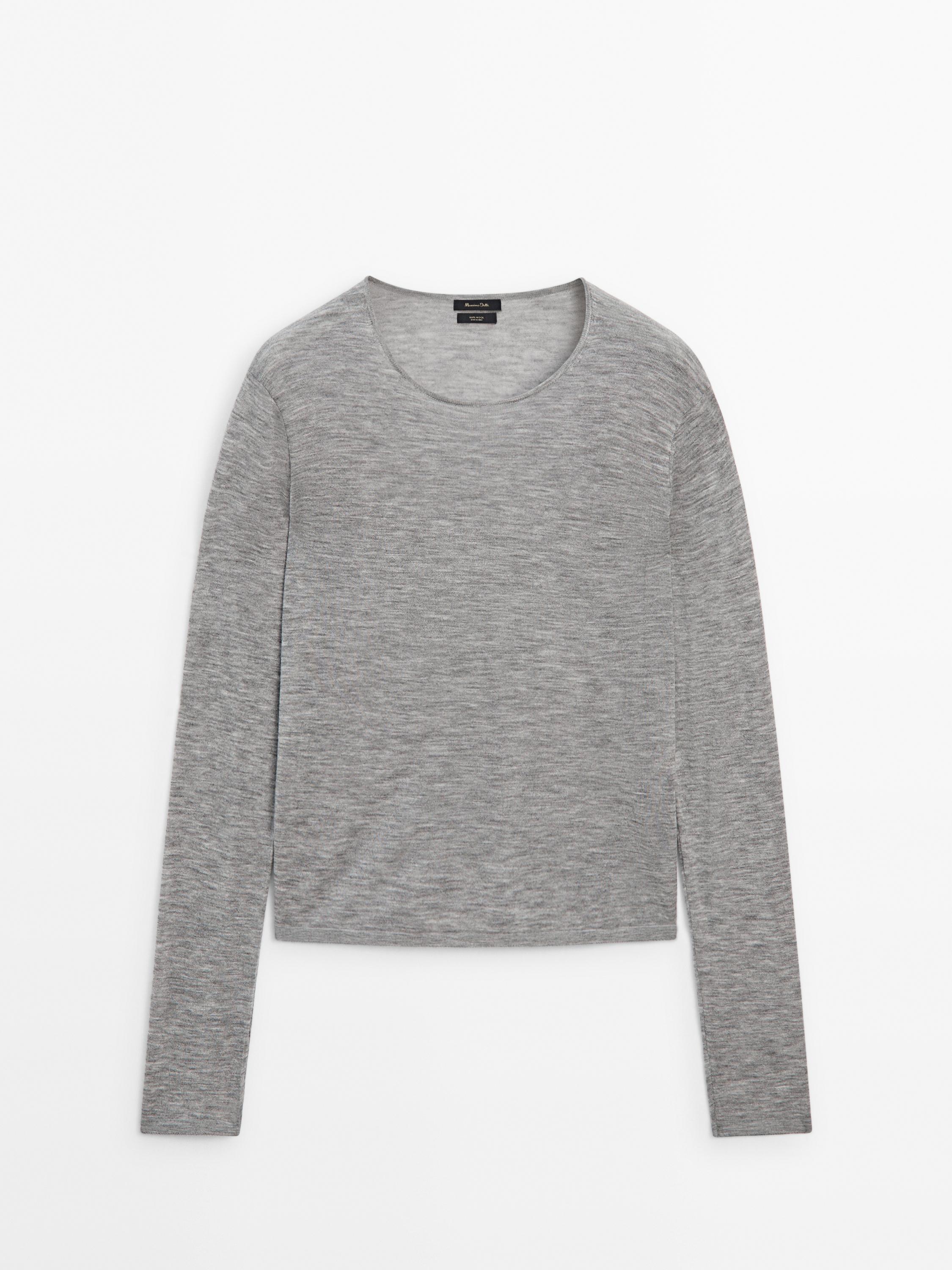 100% wool knit sweater