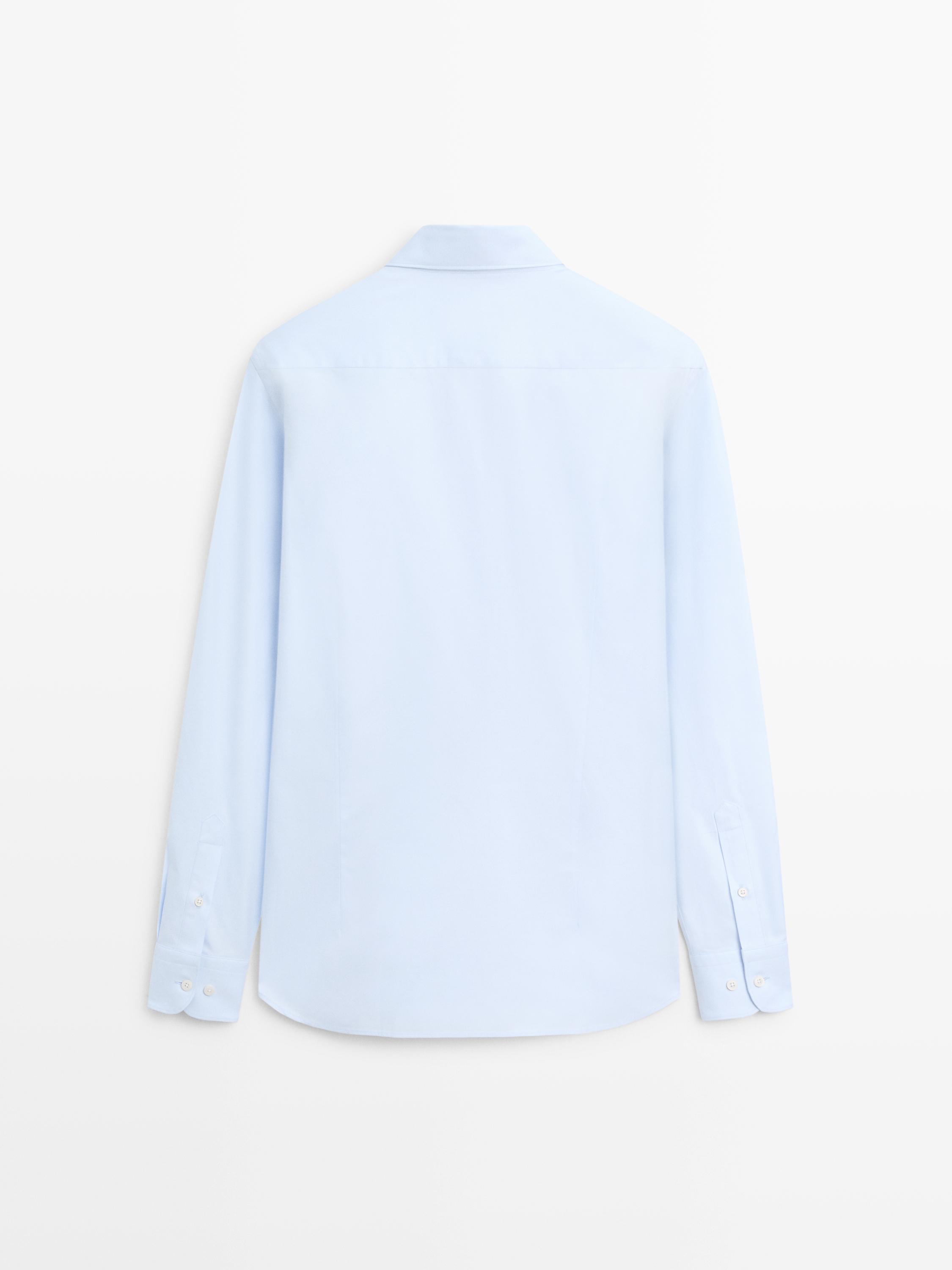Camisa slim fit 100% algodón
