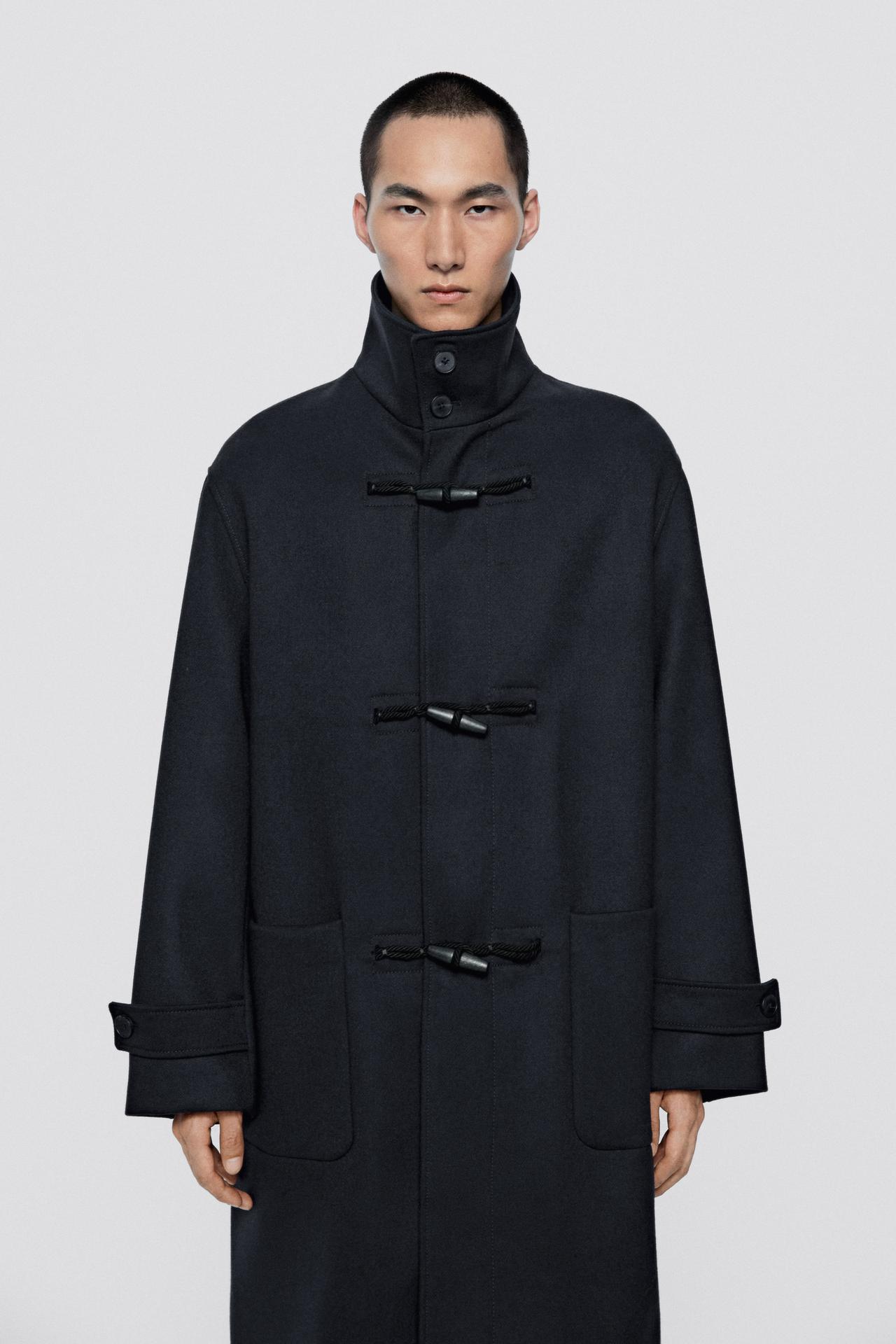 Mid-length coat with toggle detail - LIMITED EDITION — DEEP BLUE