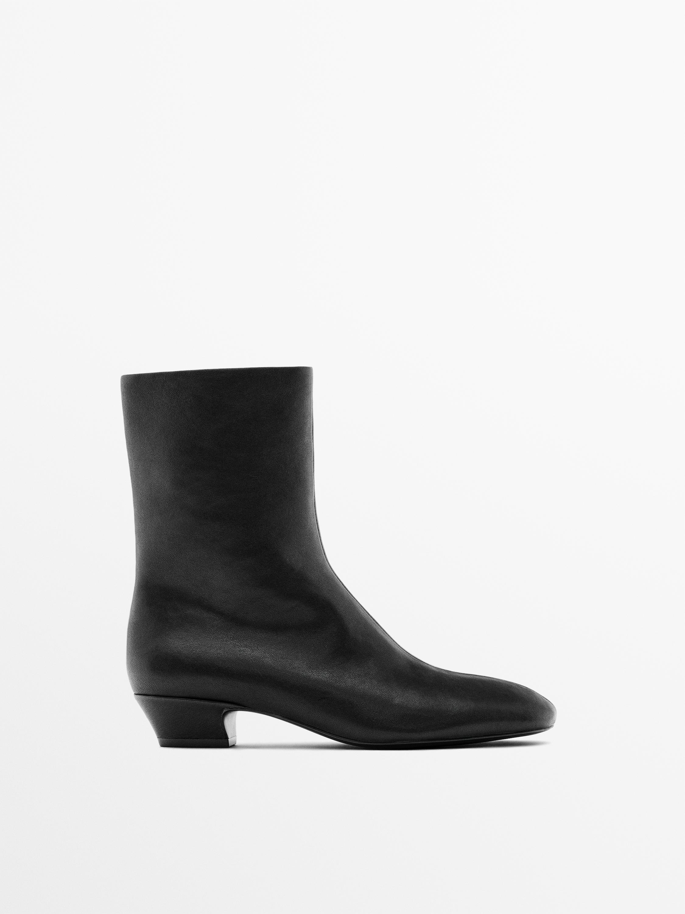 Bottines talon similicuir