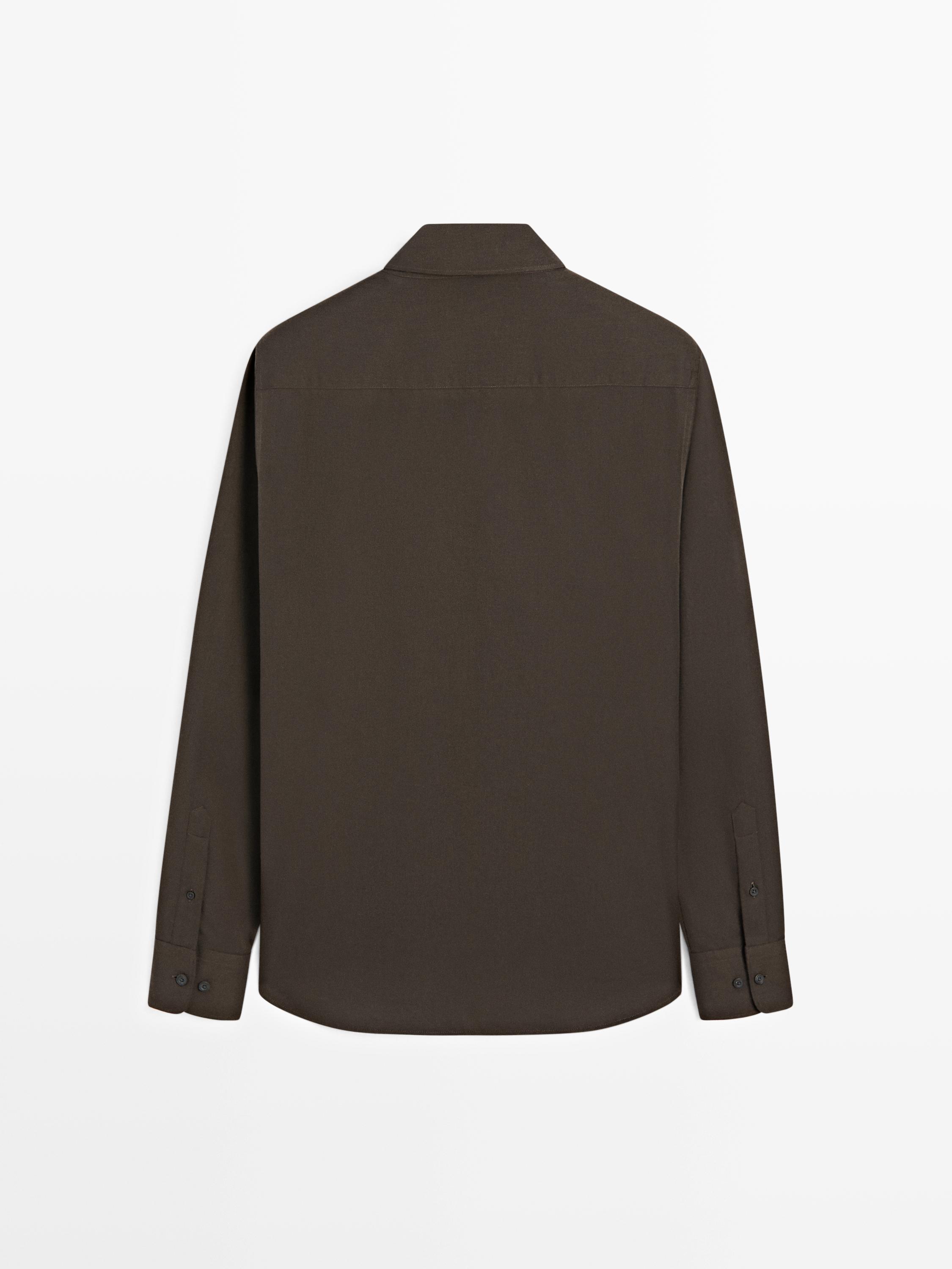 Regular fit twill shirt