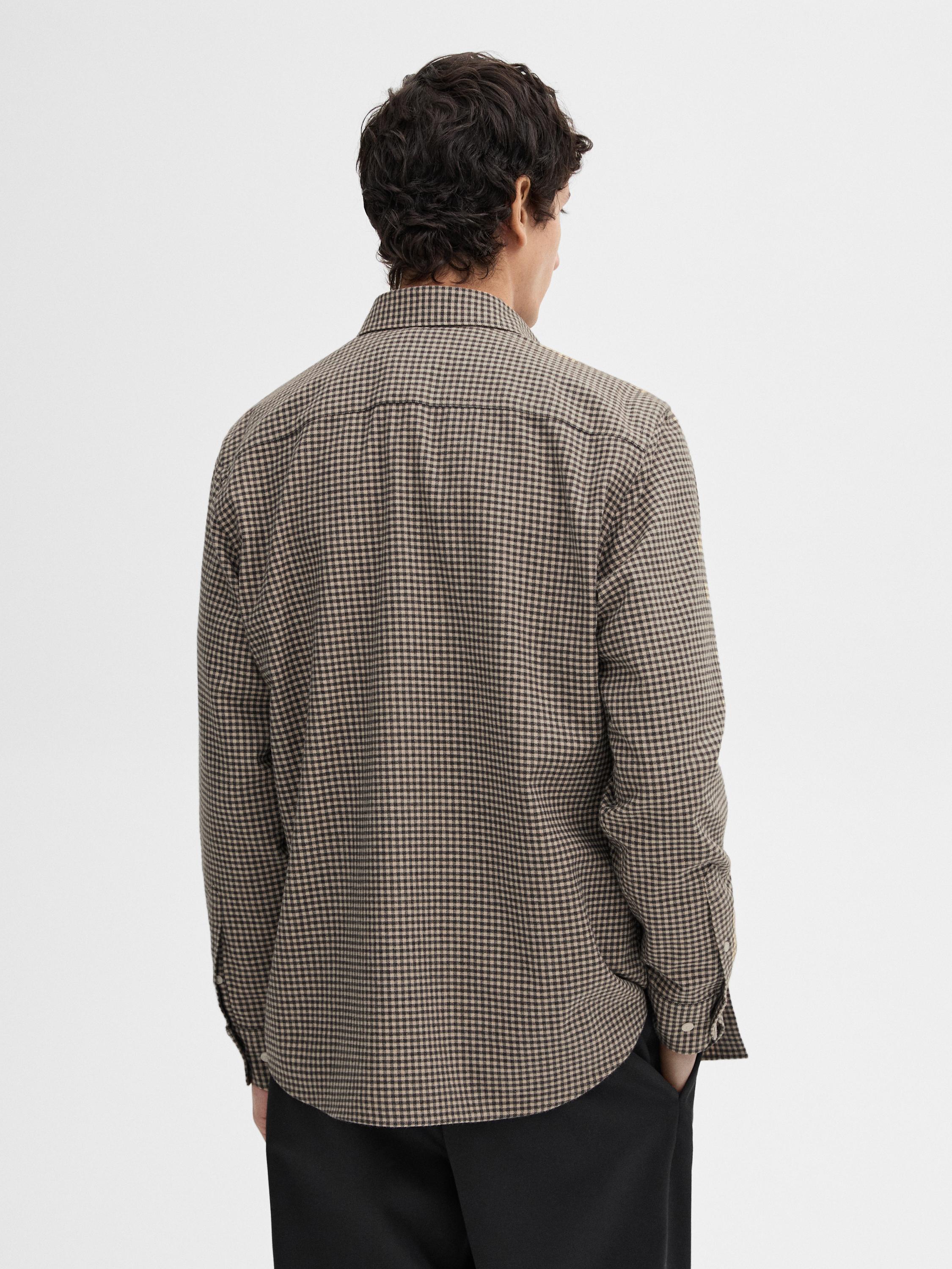 Regular fit twill cotton shirt