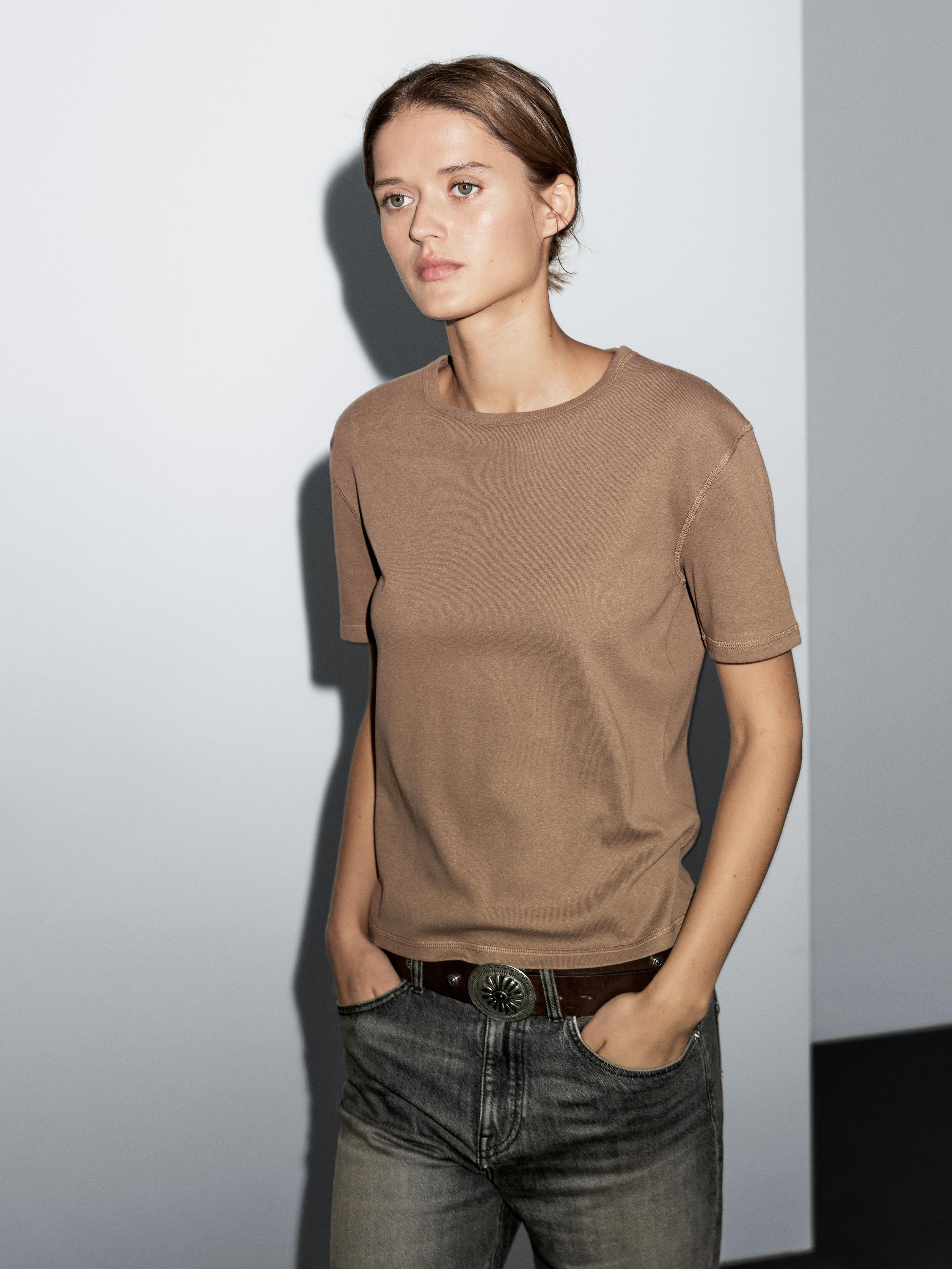 Faded 100% cotton T-shirt