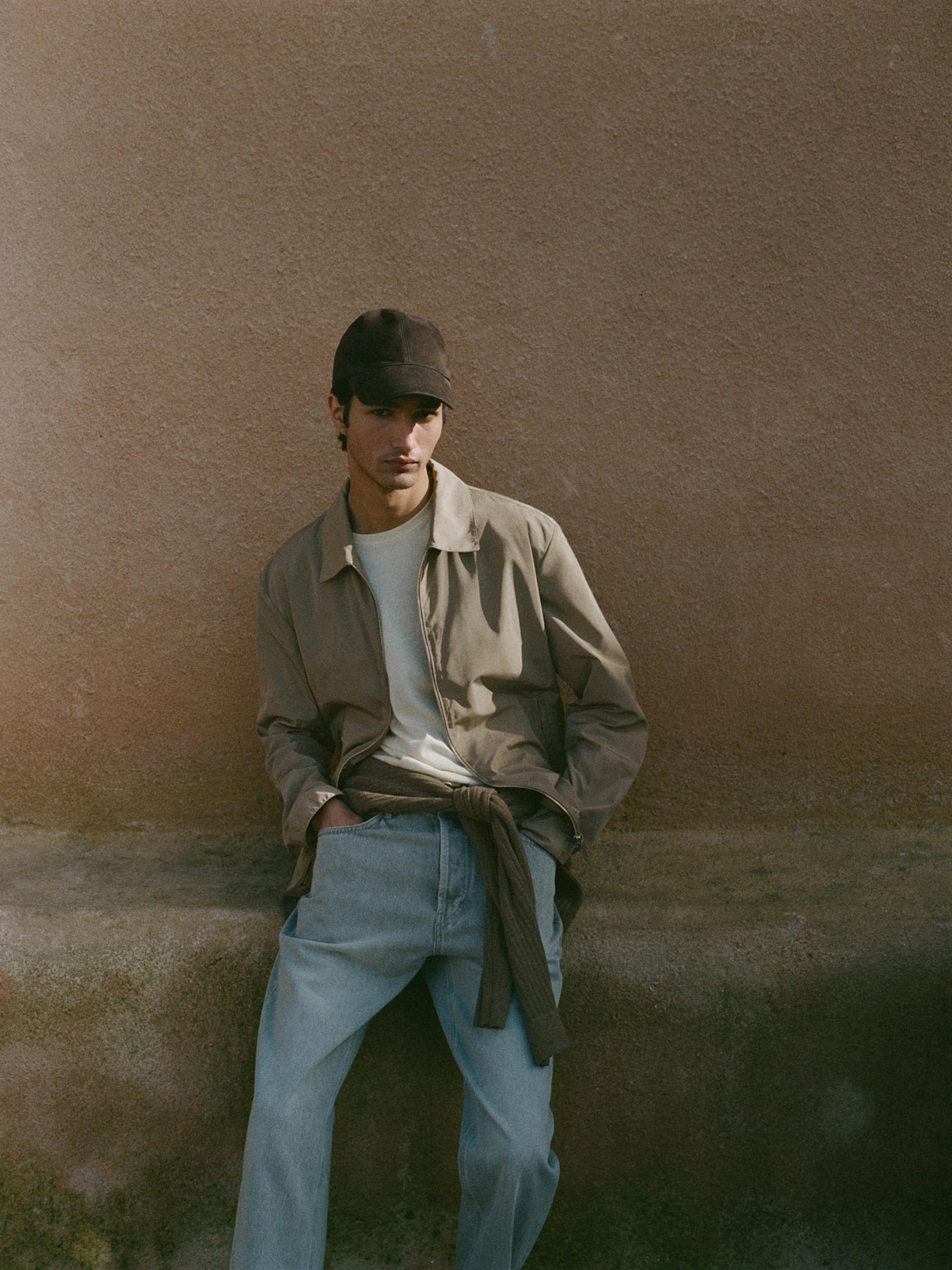 Short technical fabric jacket — MINK