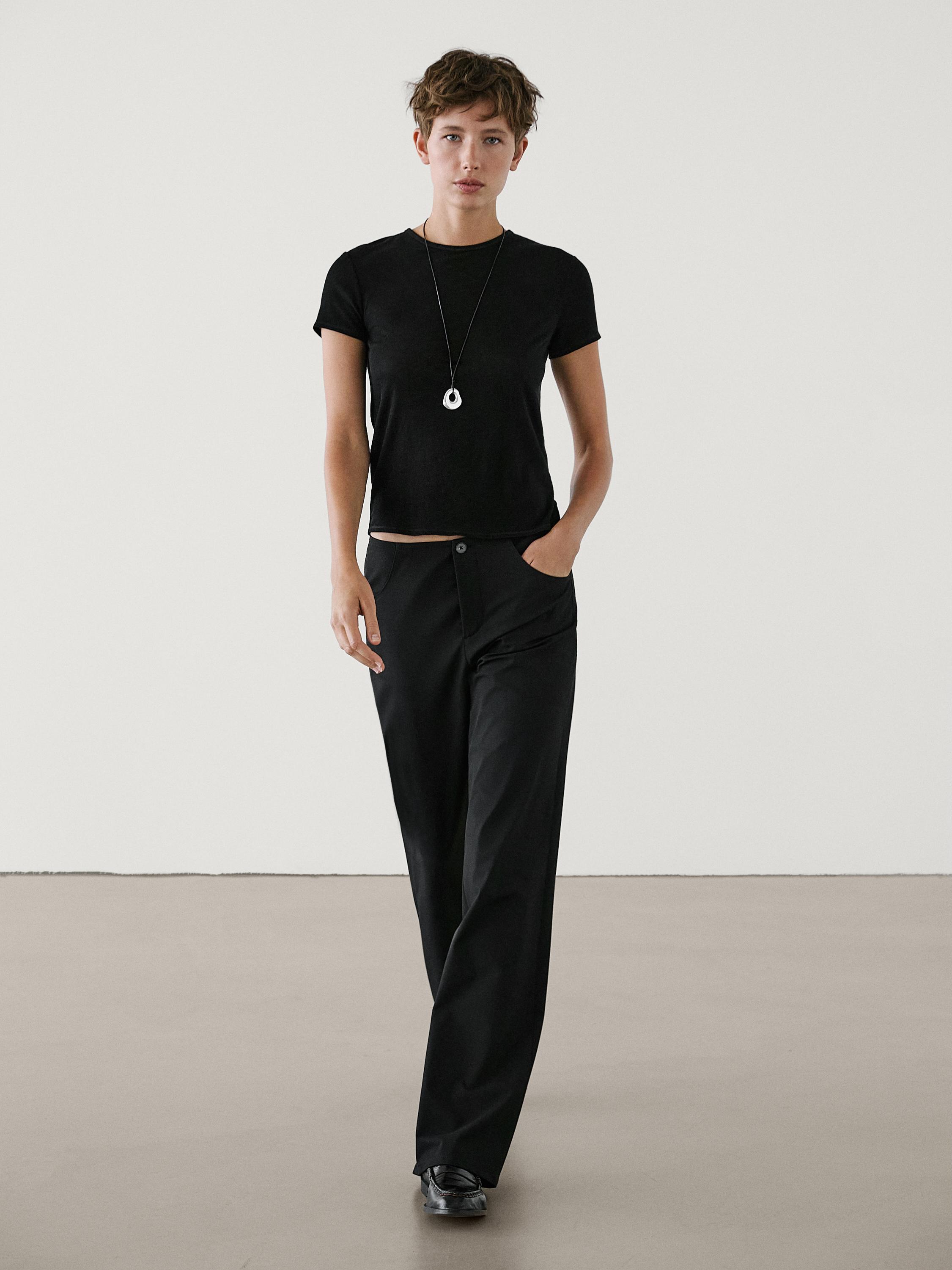 Women's basic T-shirts - Massimo Dutti