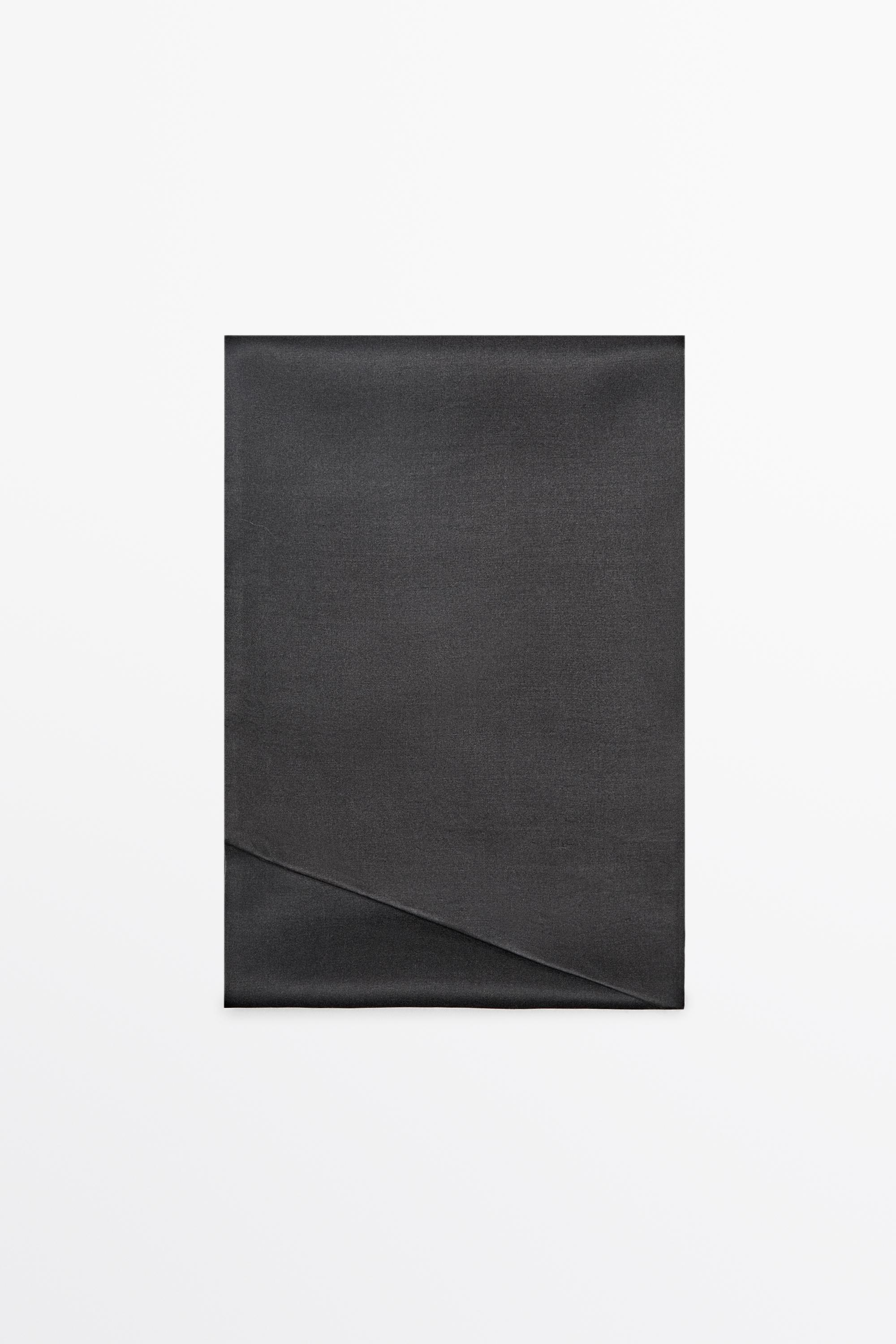 Satin scarf — ANTHRACITE GREY