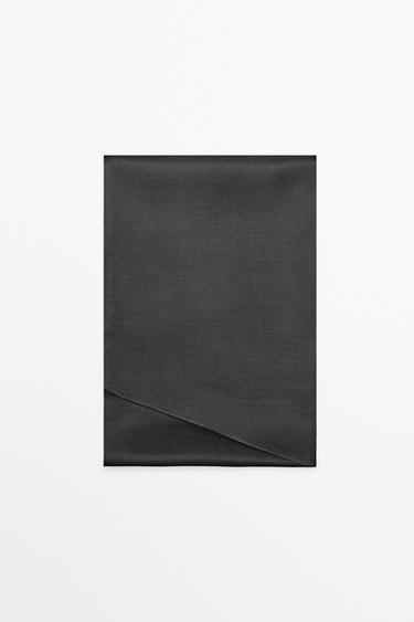 Satin scarf — ANTHRACITE GREY 4