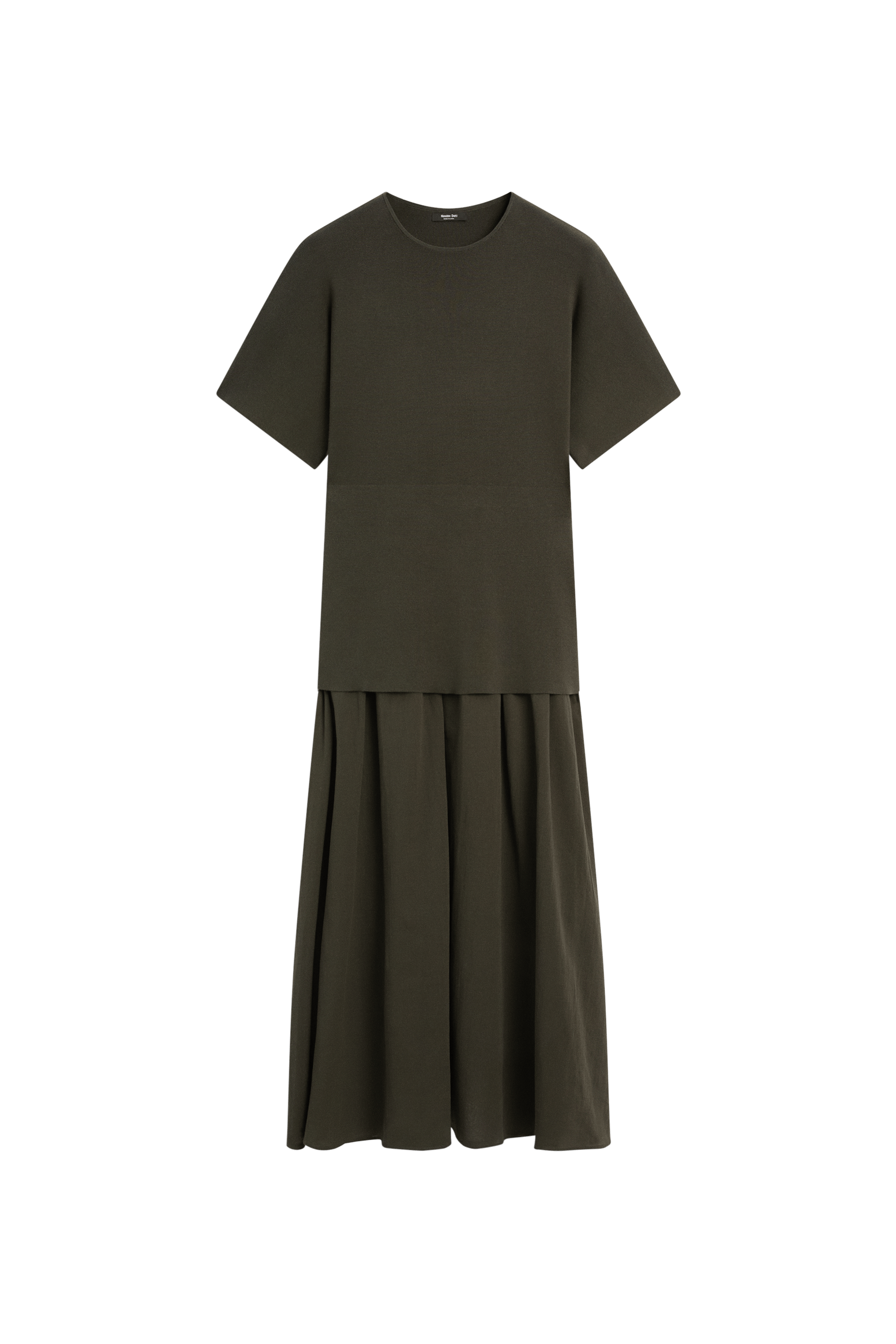 Massimo Dutti Kombine midi elbise görsel 7