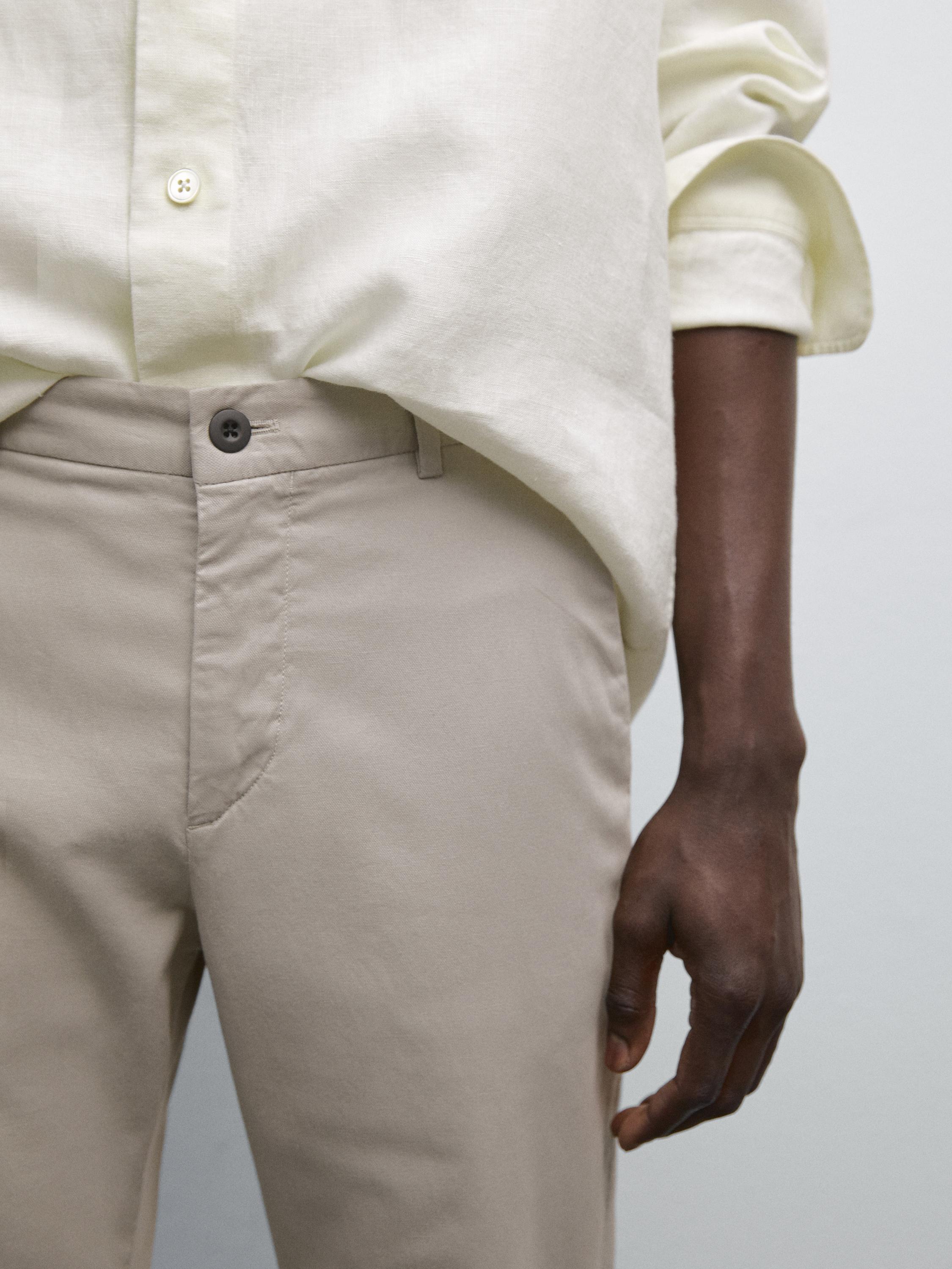 Slim fit trousers