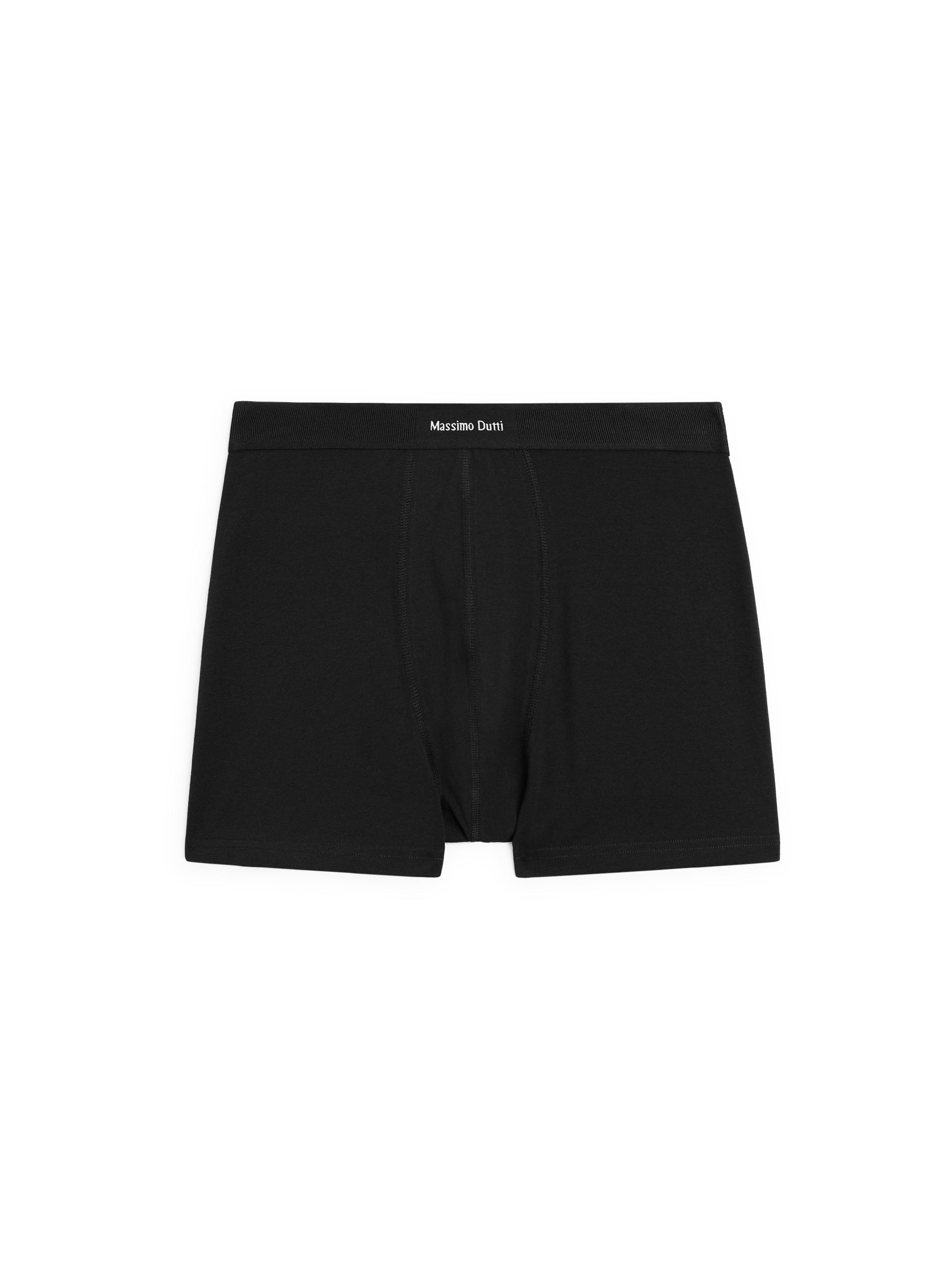 Boxers with logo waistband — BLACK