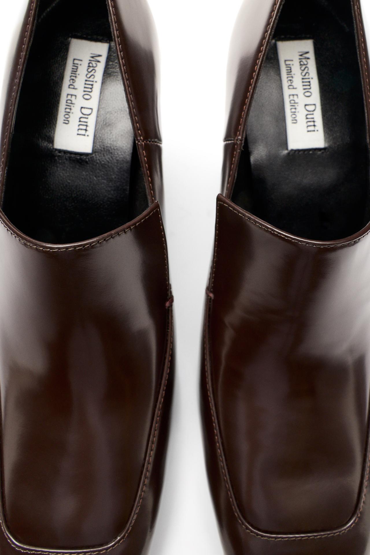 Leather heel loafer - LIMITED EDITION — BURGUNDY
