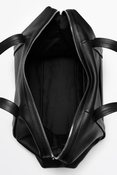 Nappa leather carry-on bag — BLACK 3