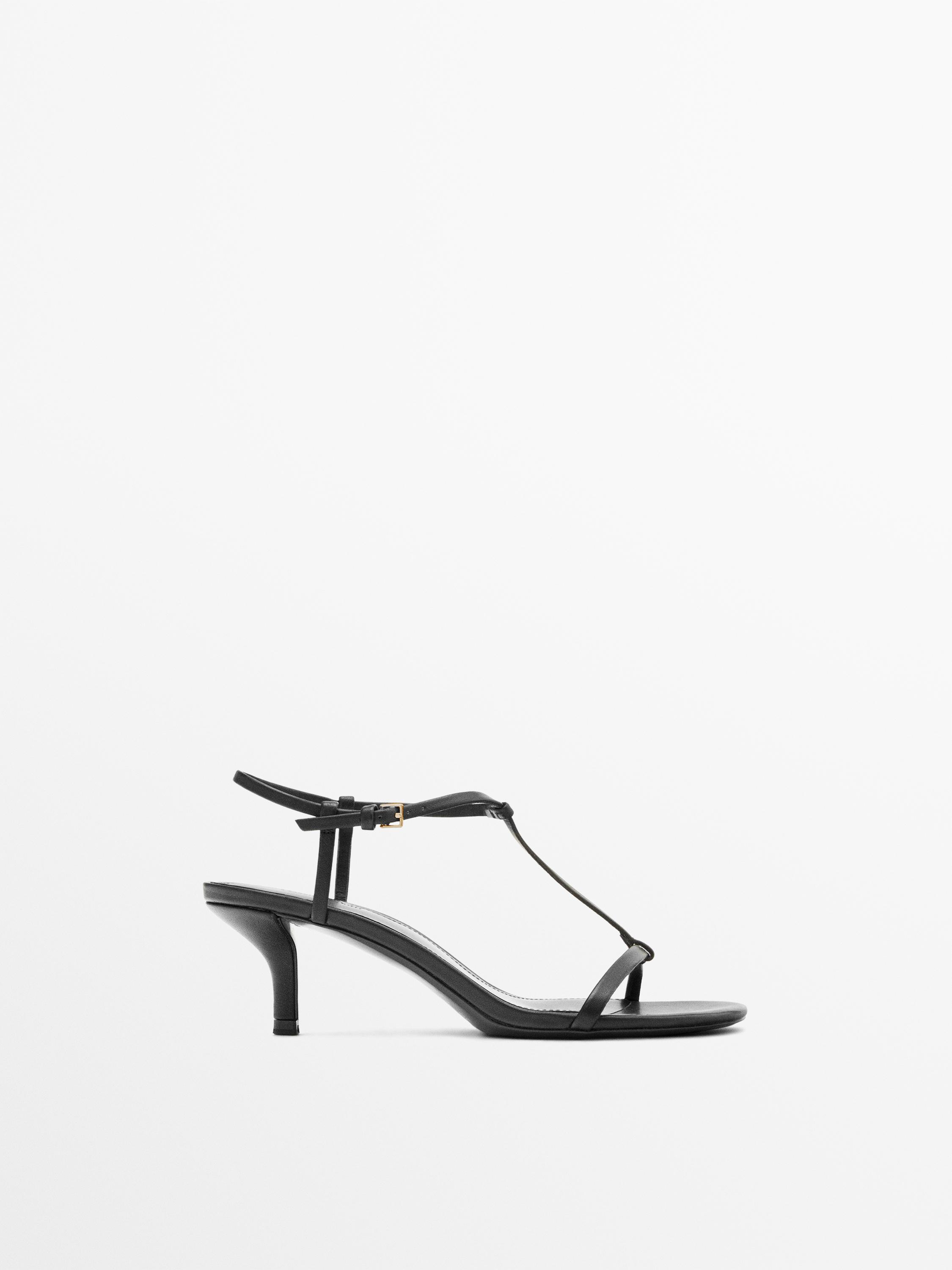 Strappy mid-heel sandals