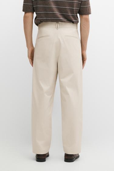Flowing pants with darts — BEIGE 5