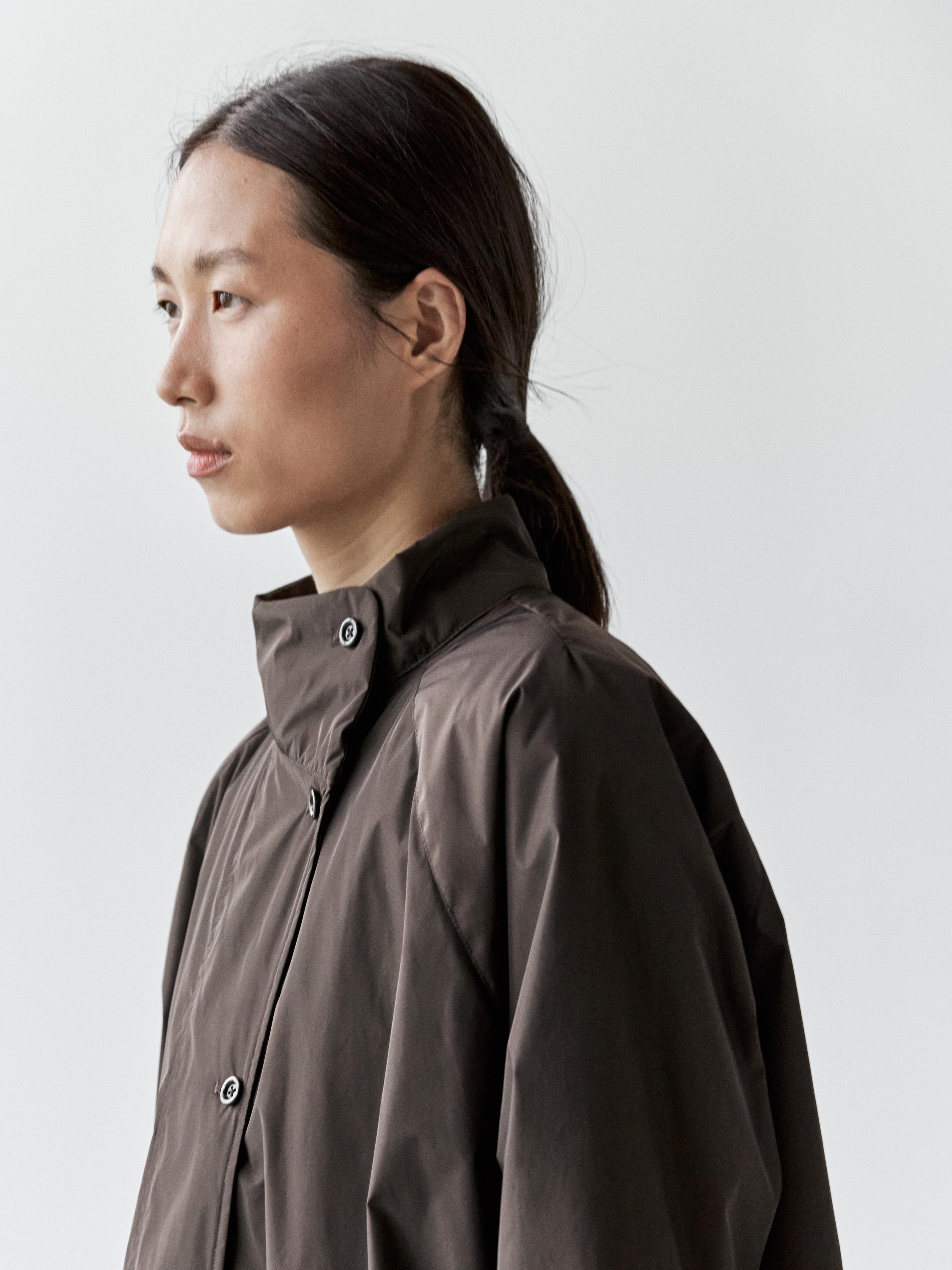 Long puffer jacket — BROWN