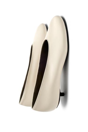 Leather low heel ballet flat - LIMITED EDITION — Vanilla 8