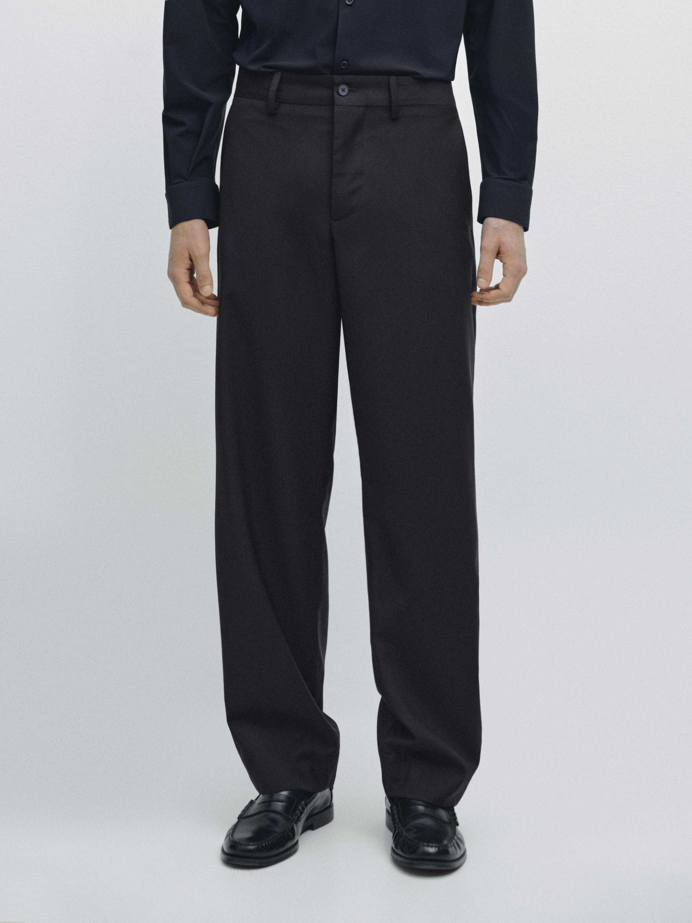 100% wool suit trousers