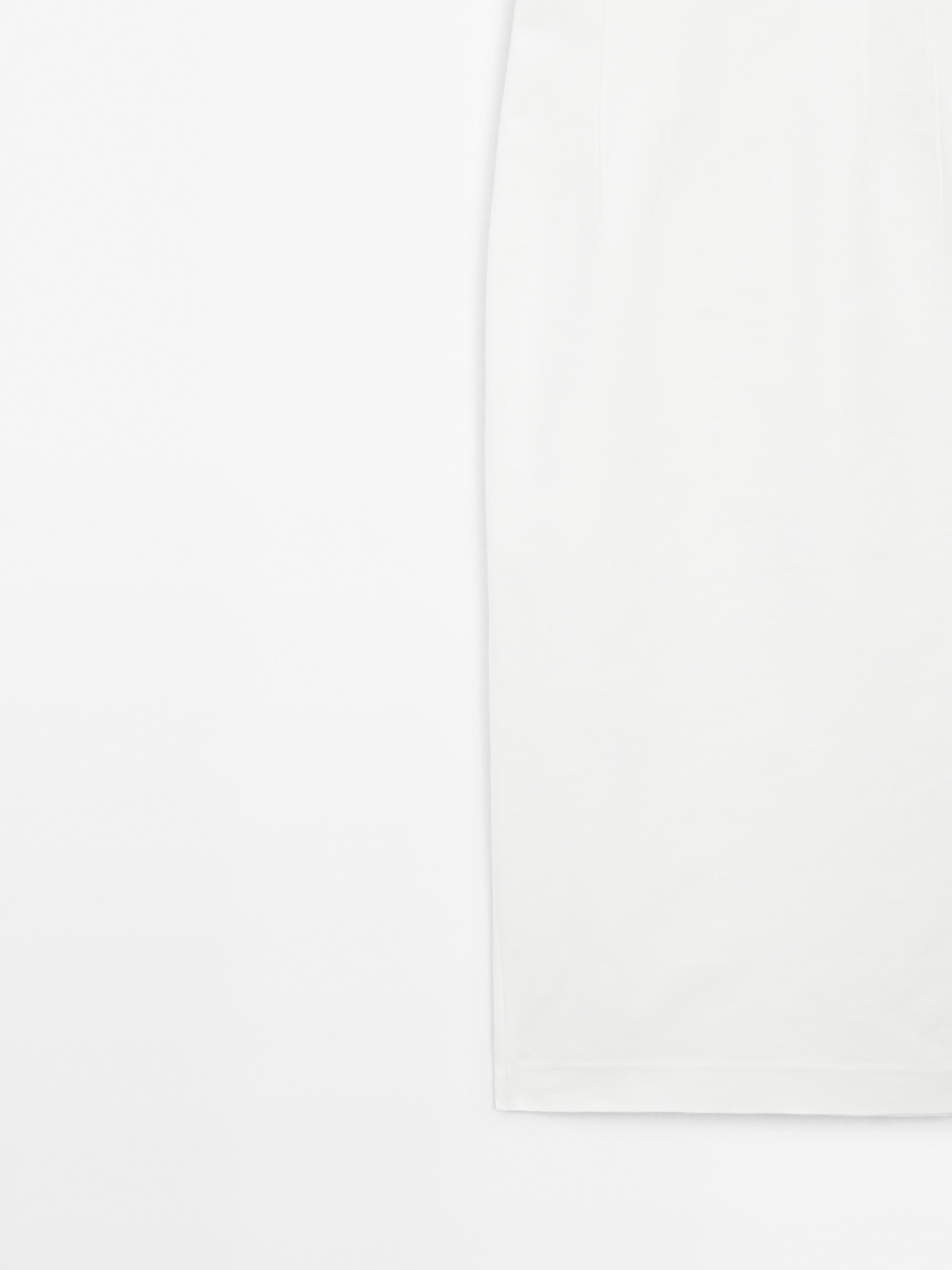Cotton blend strappy midi dress