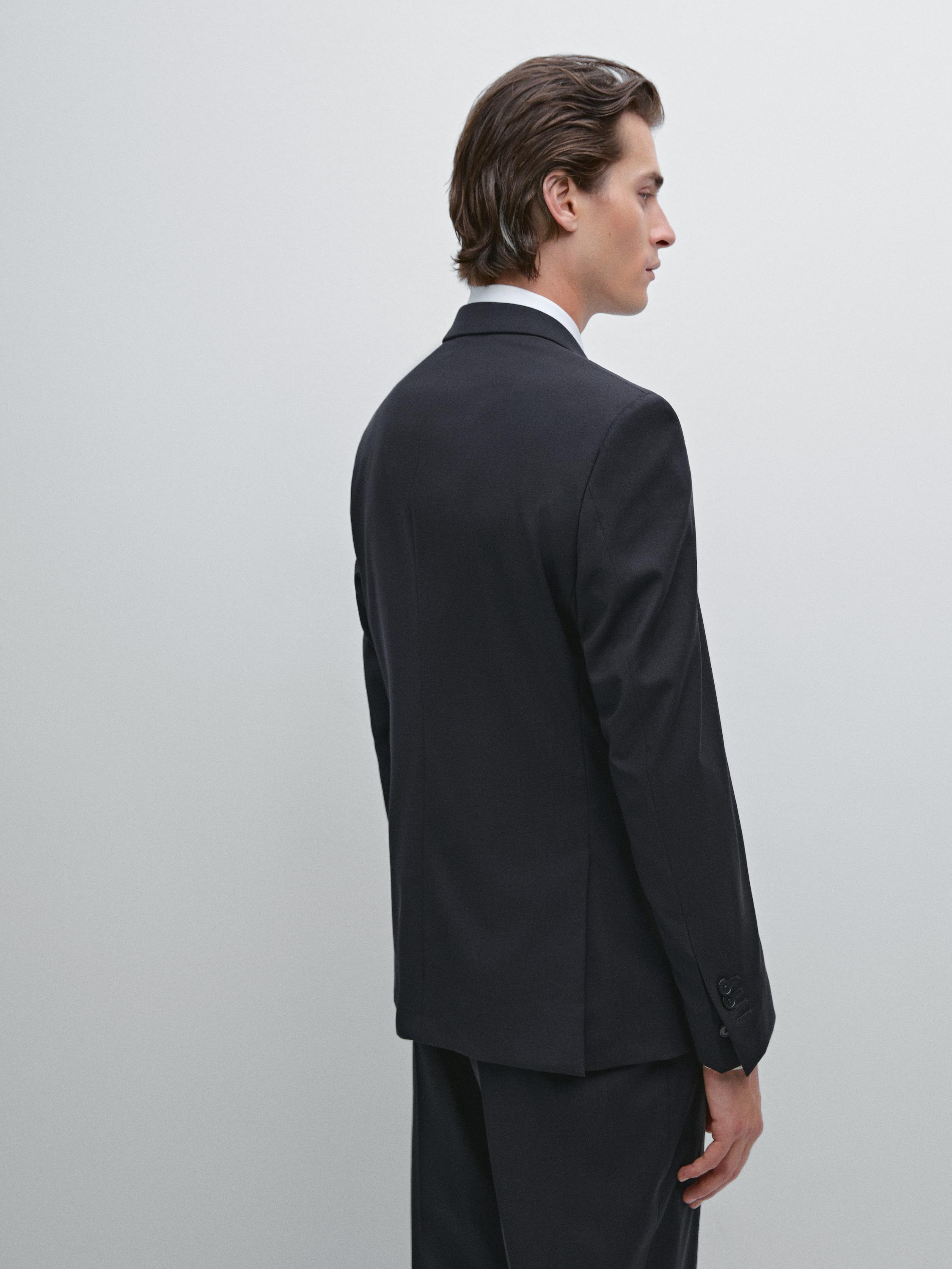 100% wool suit blazer
