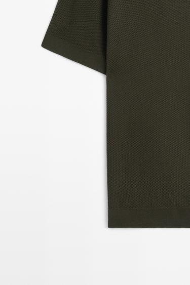 100% cotton knit polo — GREEN 7