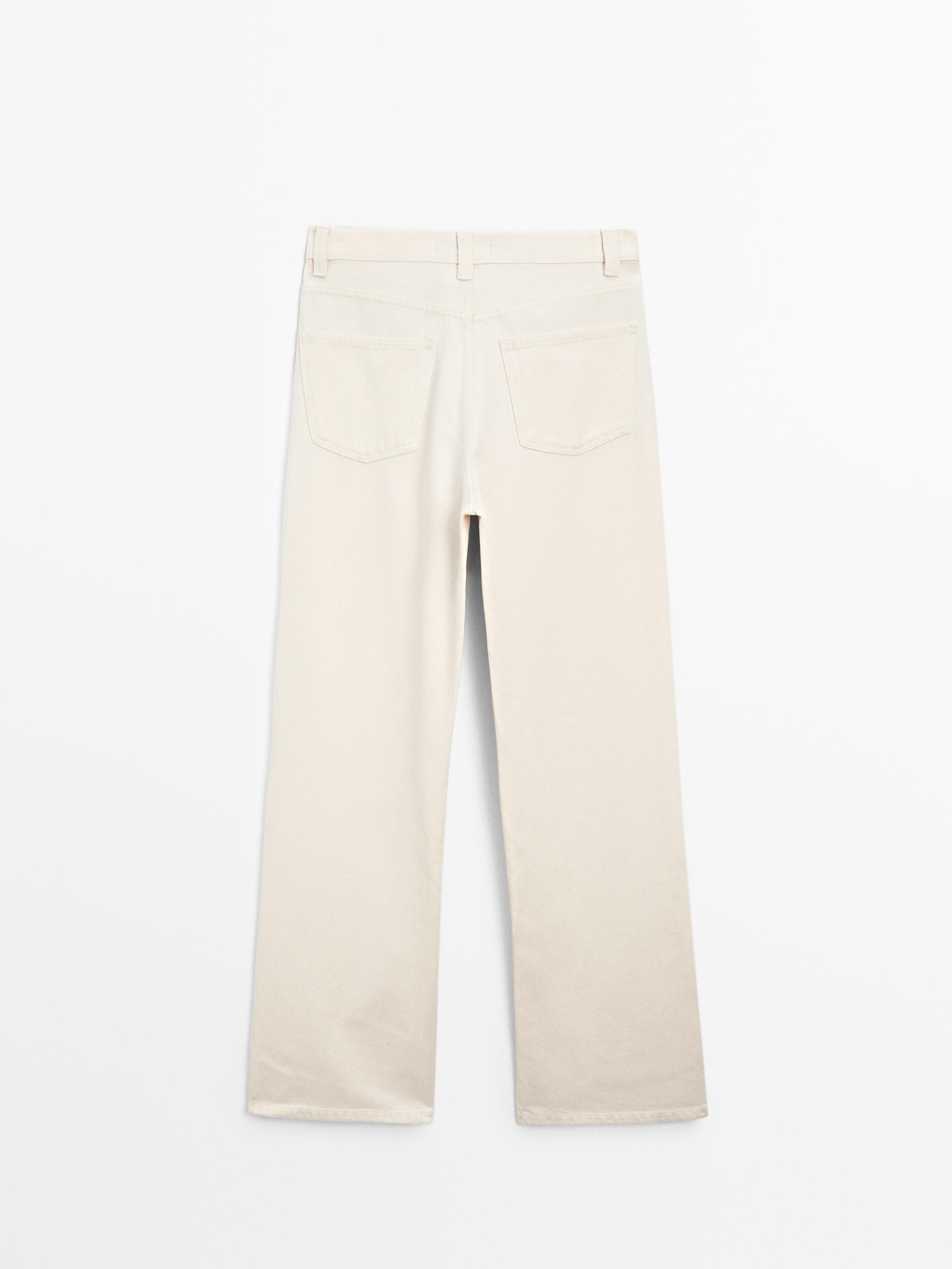 High-waist wide-leg jeans