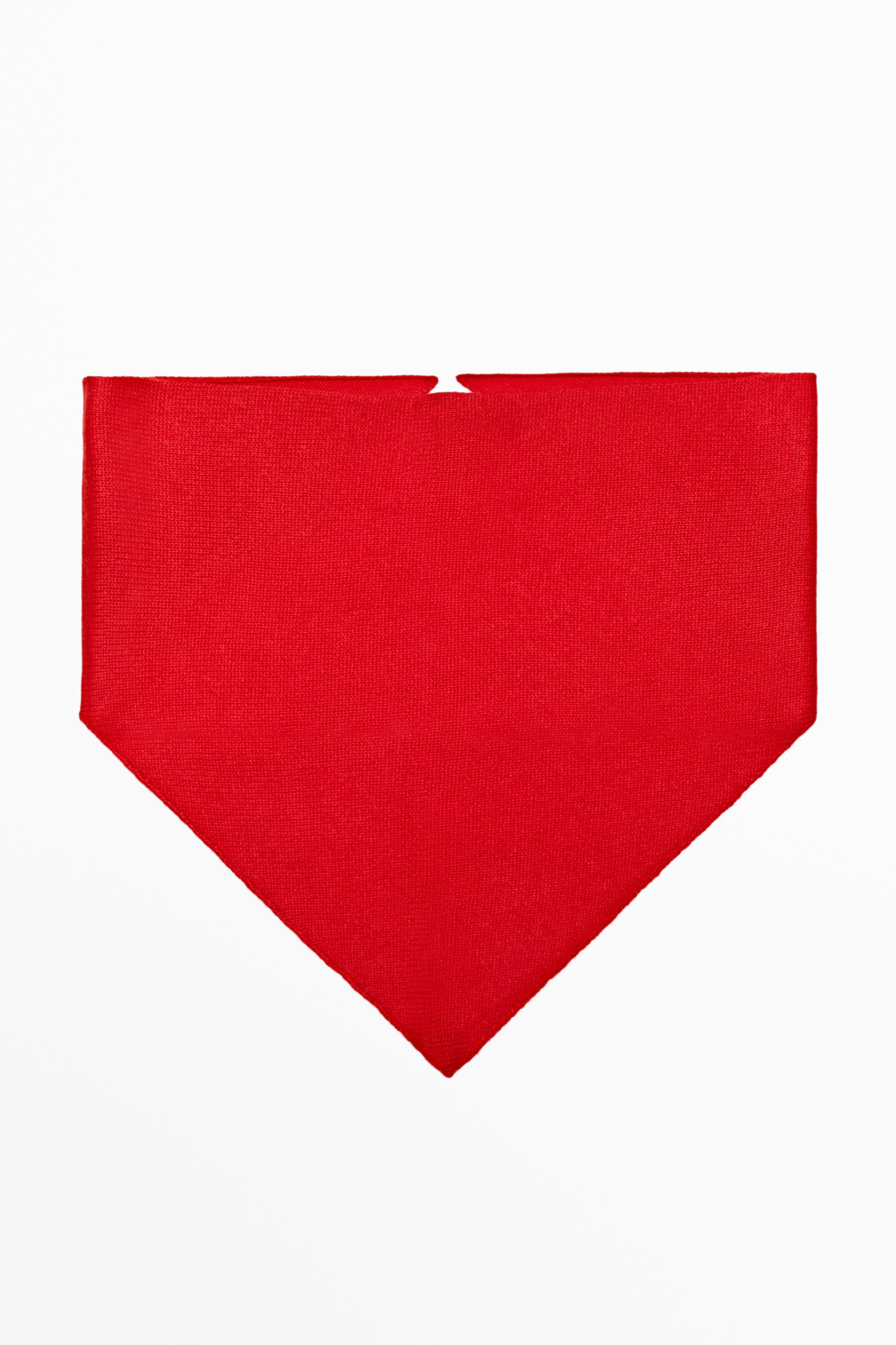 100% Cashmere Bandana — RED