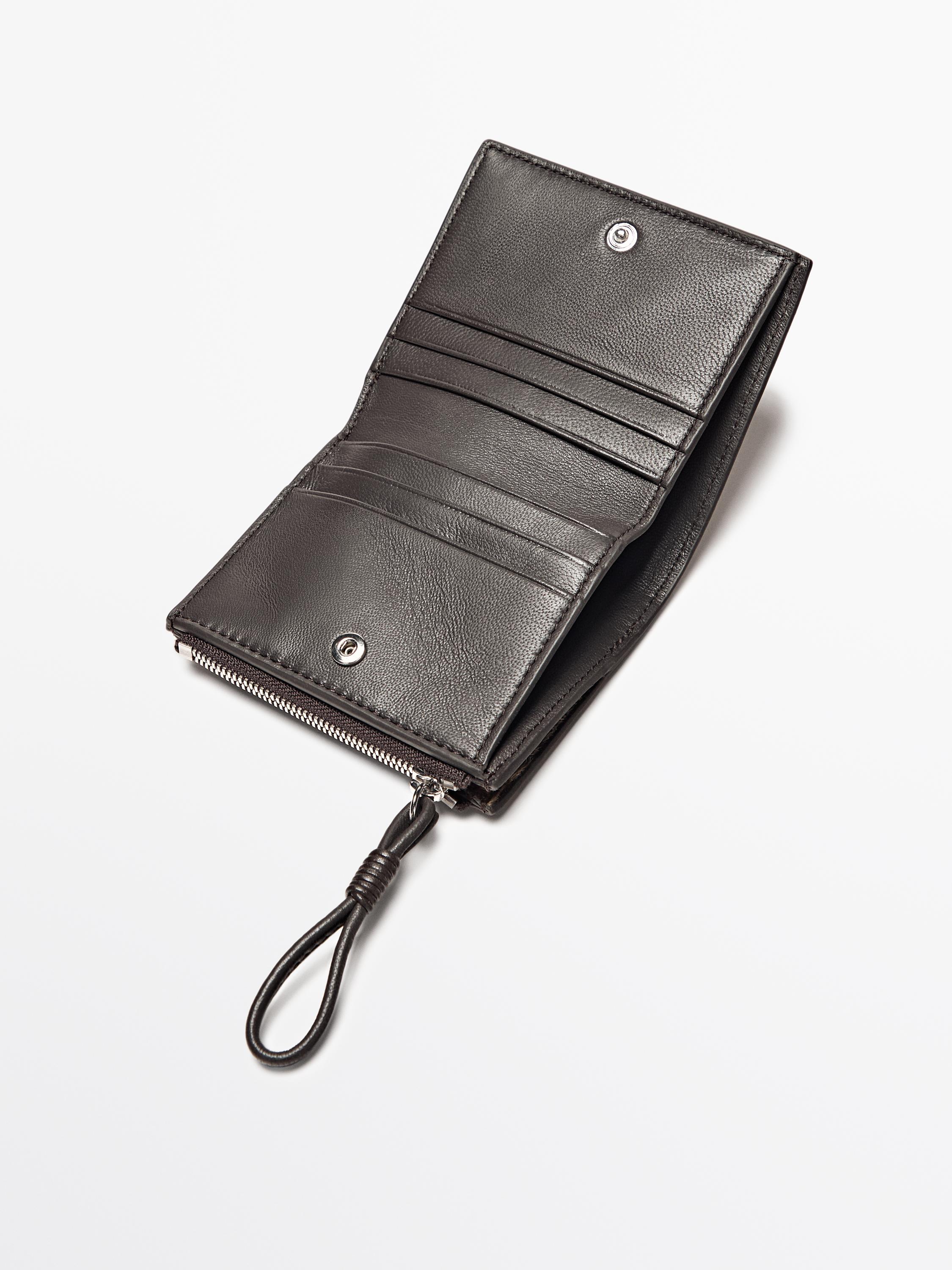 動物斑紋真皮錢包