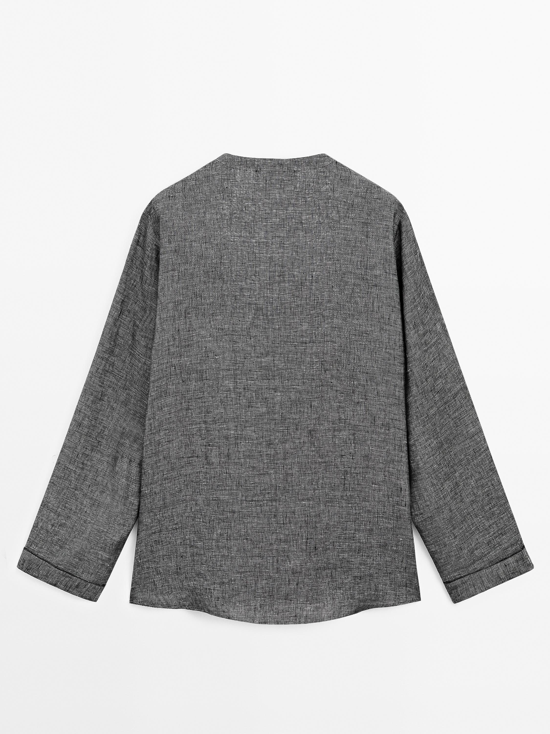 100% linen deconstructed jacket