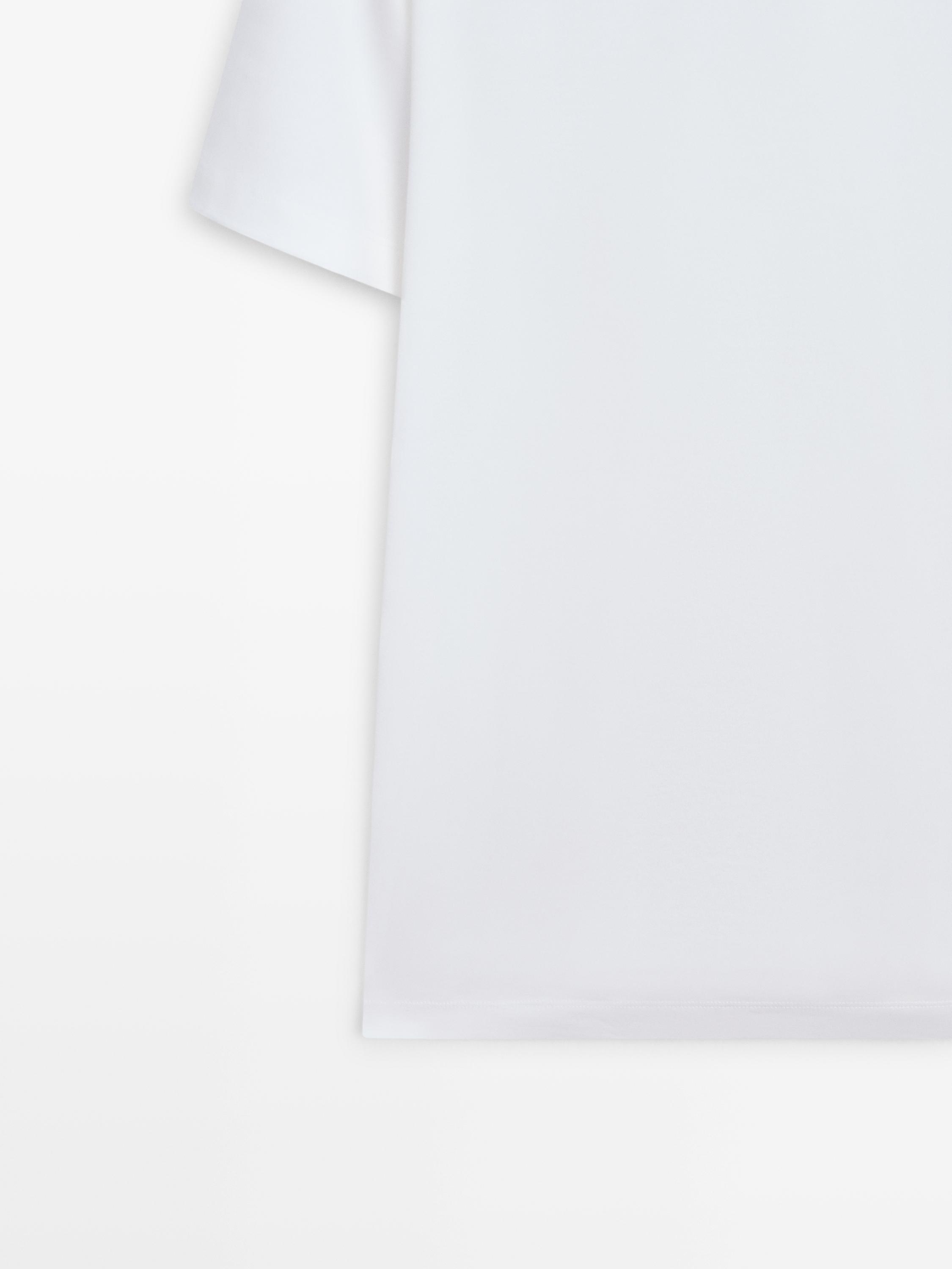 100% cotton short sleeve polo shirt — CREAM