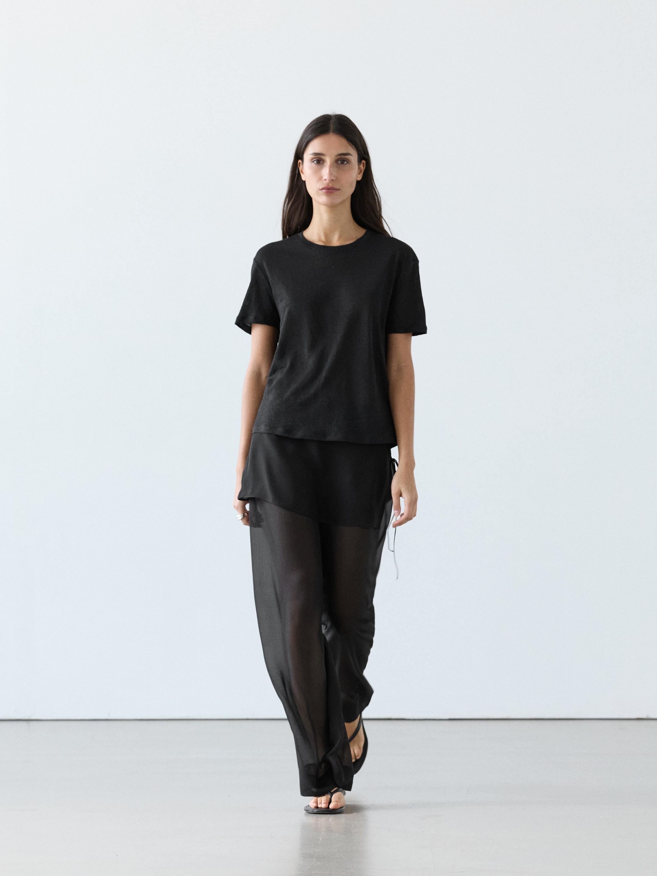 Lanena majica kratkih rukava