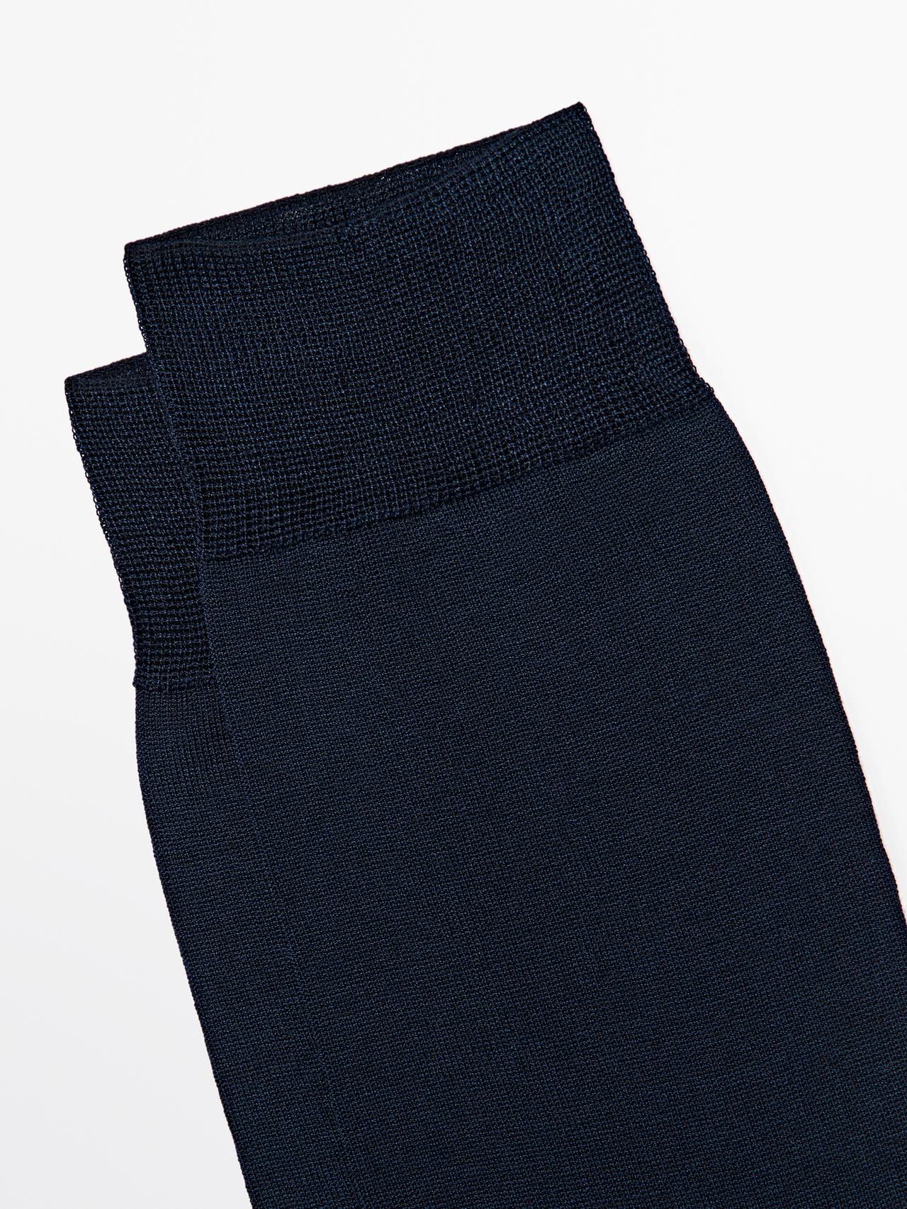 Plain smart socks — NAVY BLUE
