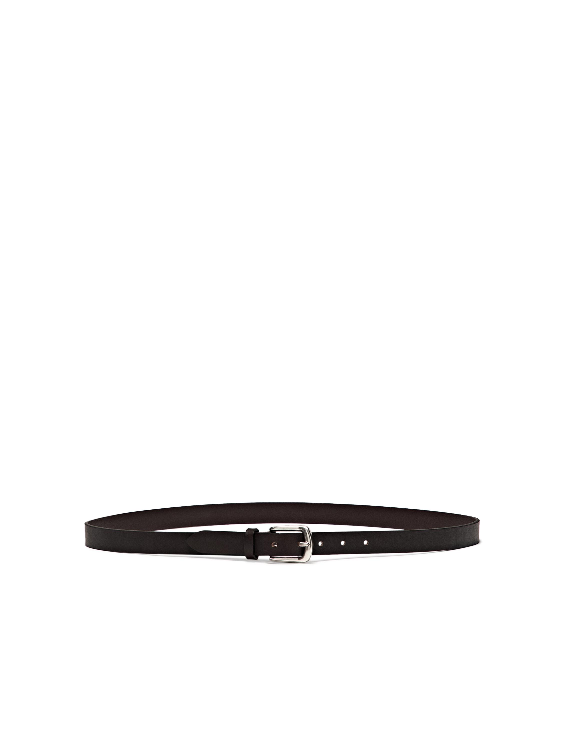 Nappa leather belt — BROWN