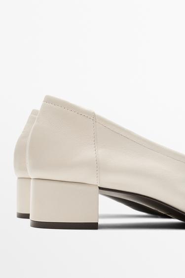 High-heel ballerinas — WHITE 7