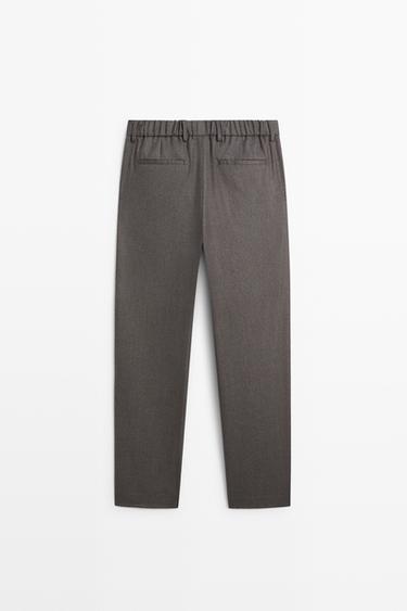 100% Wool Suit Pants — MINK 6